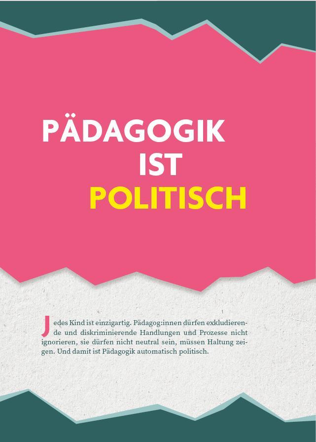 Beispielinhalt (Bild) Haltung zeigen für demokratische Werte in Kita, Ganztag und Schule