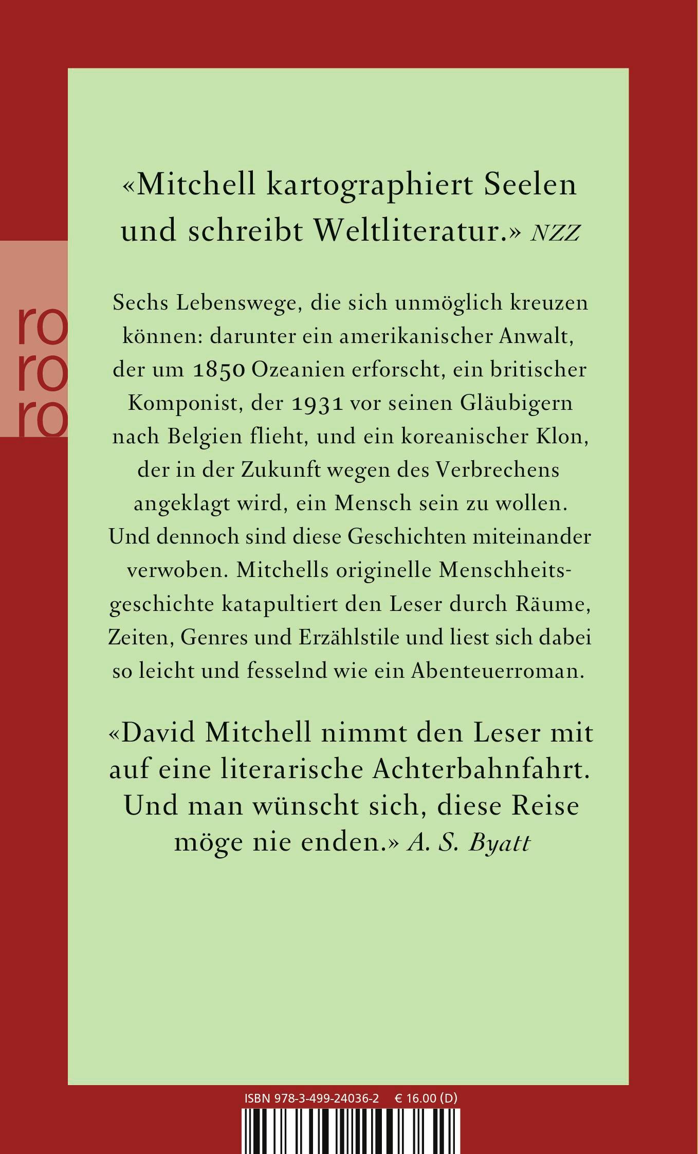 Rückseitencover Der Wolkenatlas