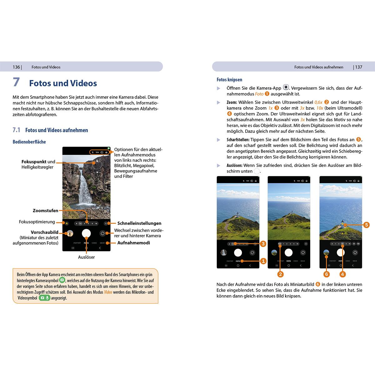 Beispielinhalt (Bild) Samsung Galaxy S25 - alle Modelle - Für Einsteiger ohne Vorkenntnisse