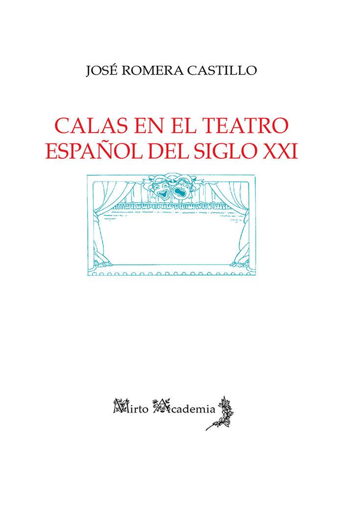 Vorderes Coverbild Calas en el teatro español del siglo XXI