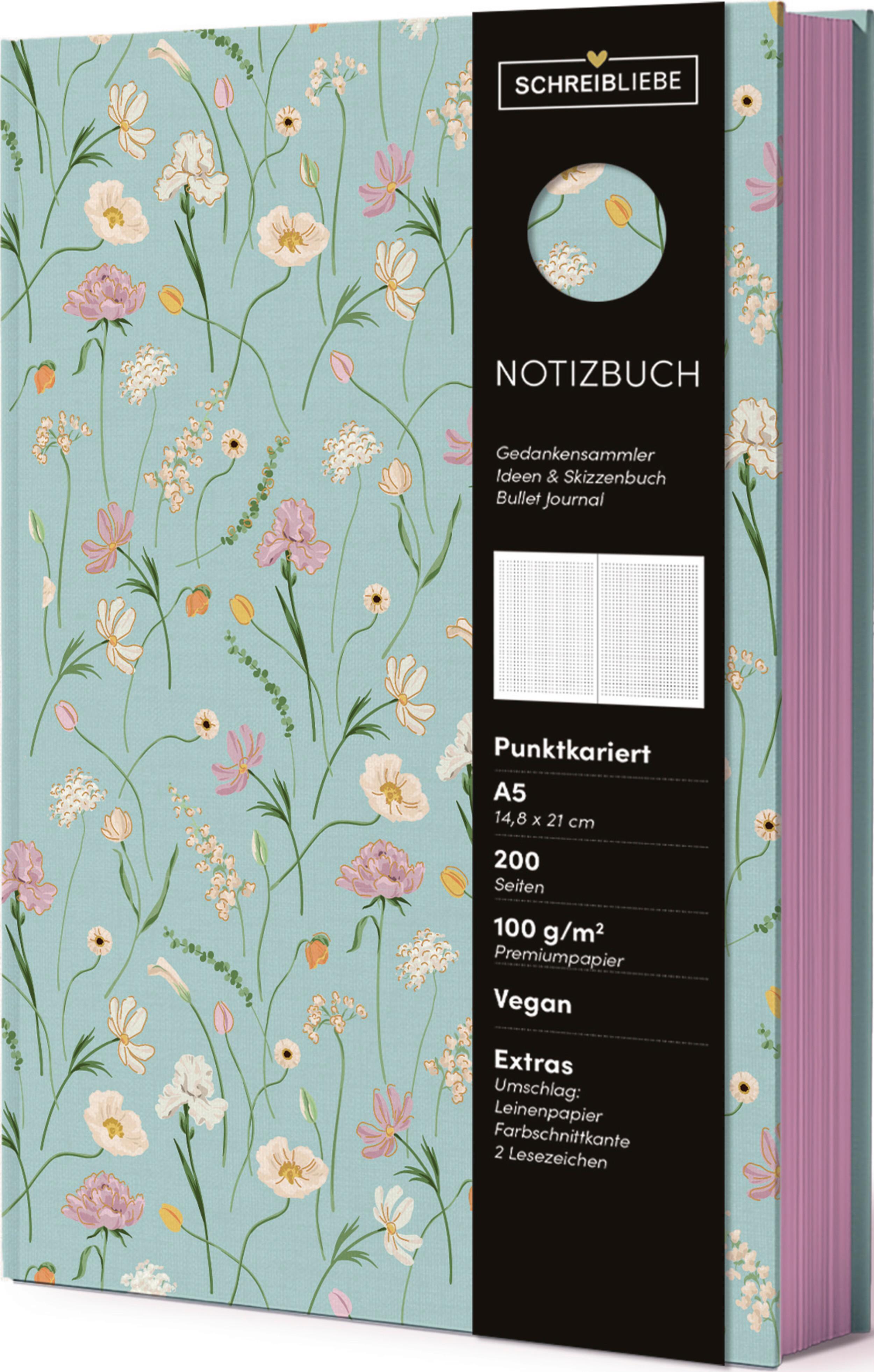 Vorderes Coverbild Notizbuch Bloom