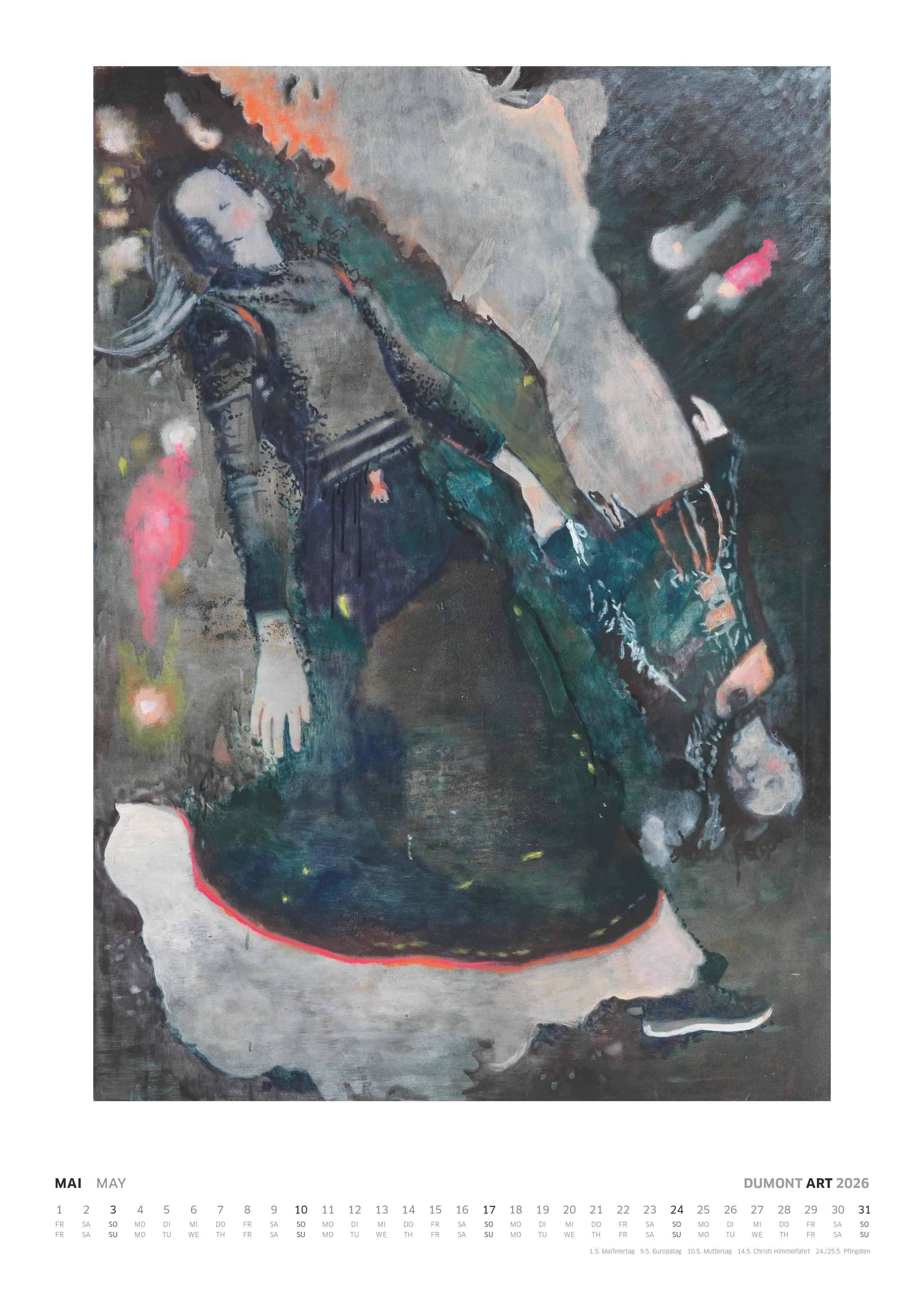 Beispielinhalt (Bild) Art Kalender 2026 - Malerei heute - DUMONT Kunst-Kalender - Poster-Format 50 x 70 cm