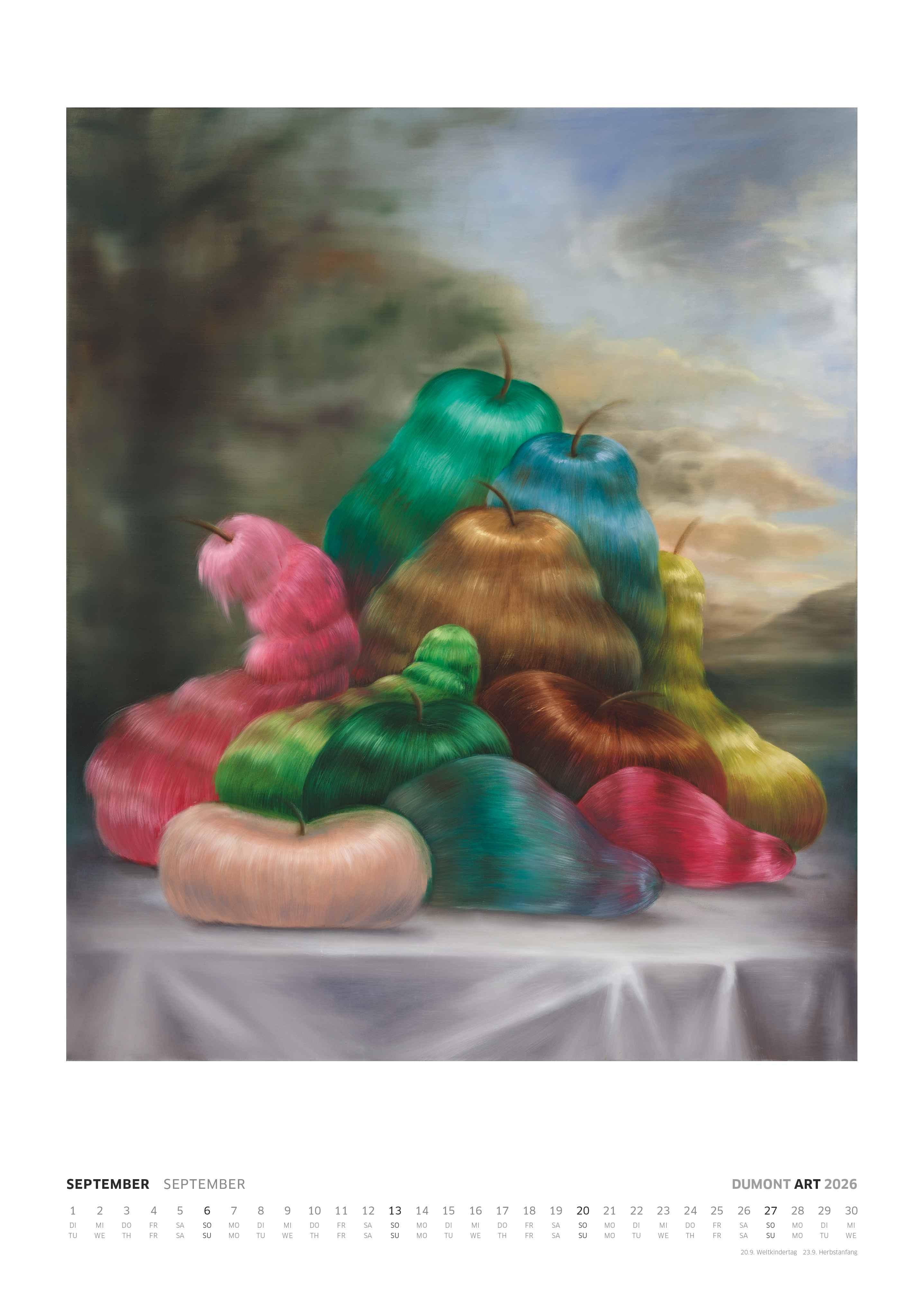 Beispielinhalt (Bild) Art Kalender 2026 - Malerei heute - DUMONT Kunst-Kalender - Poster-Format 50 x 70 cm