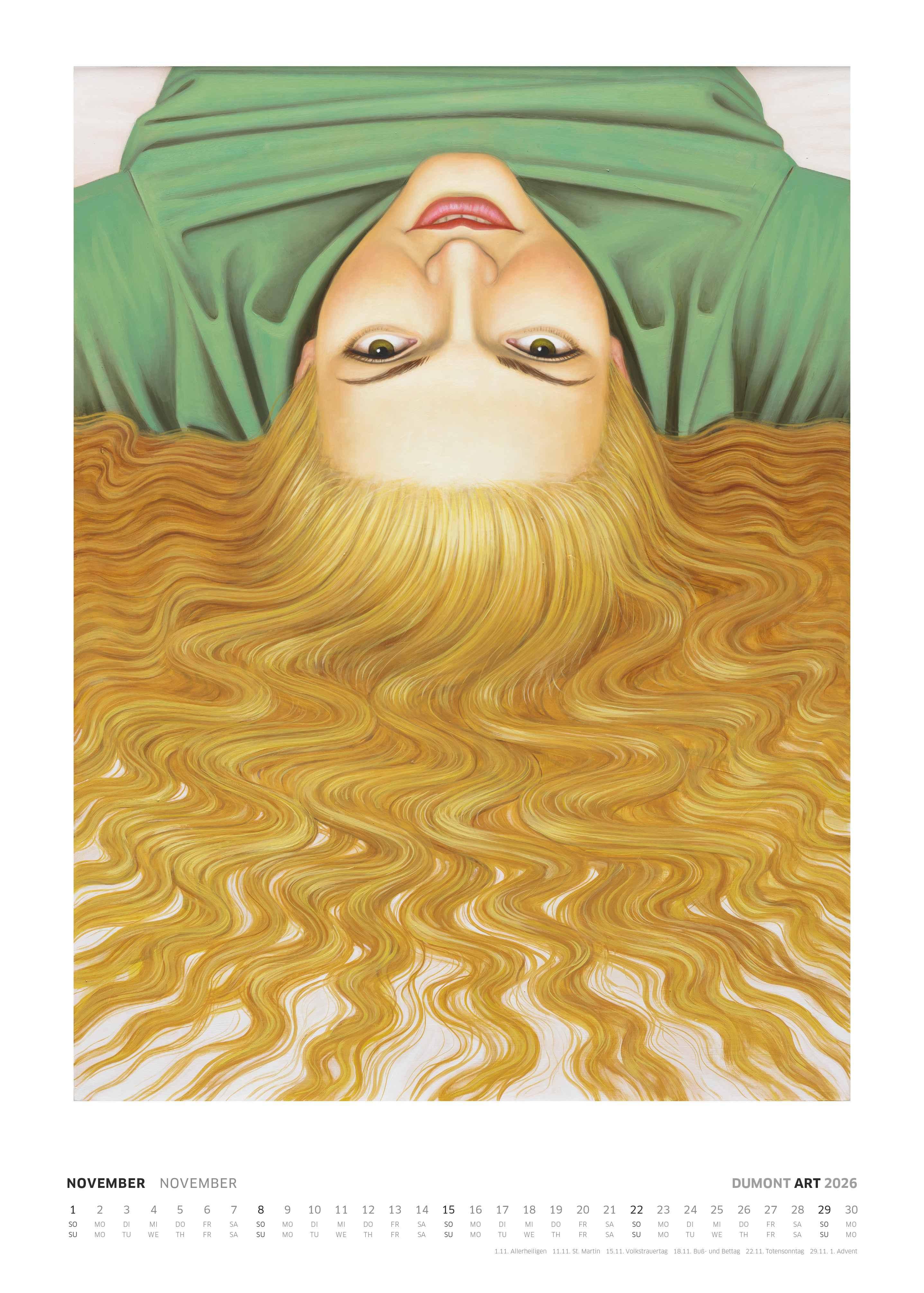 Beispielinhalt (Bild) Art Kalender 2026 - Malerei heute - DUMONT Kunst-Kalender - Poster-Format 50 x 70 cm