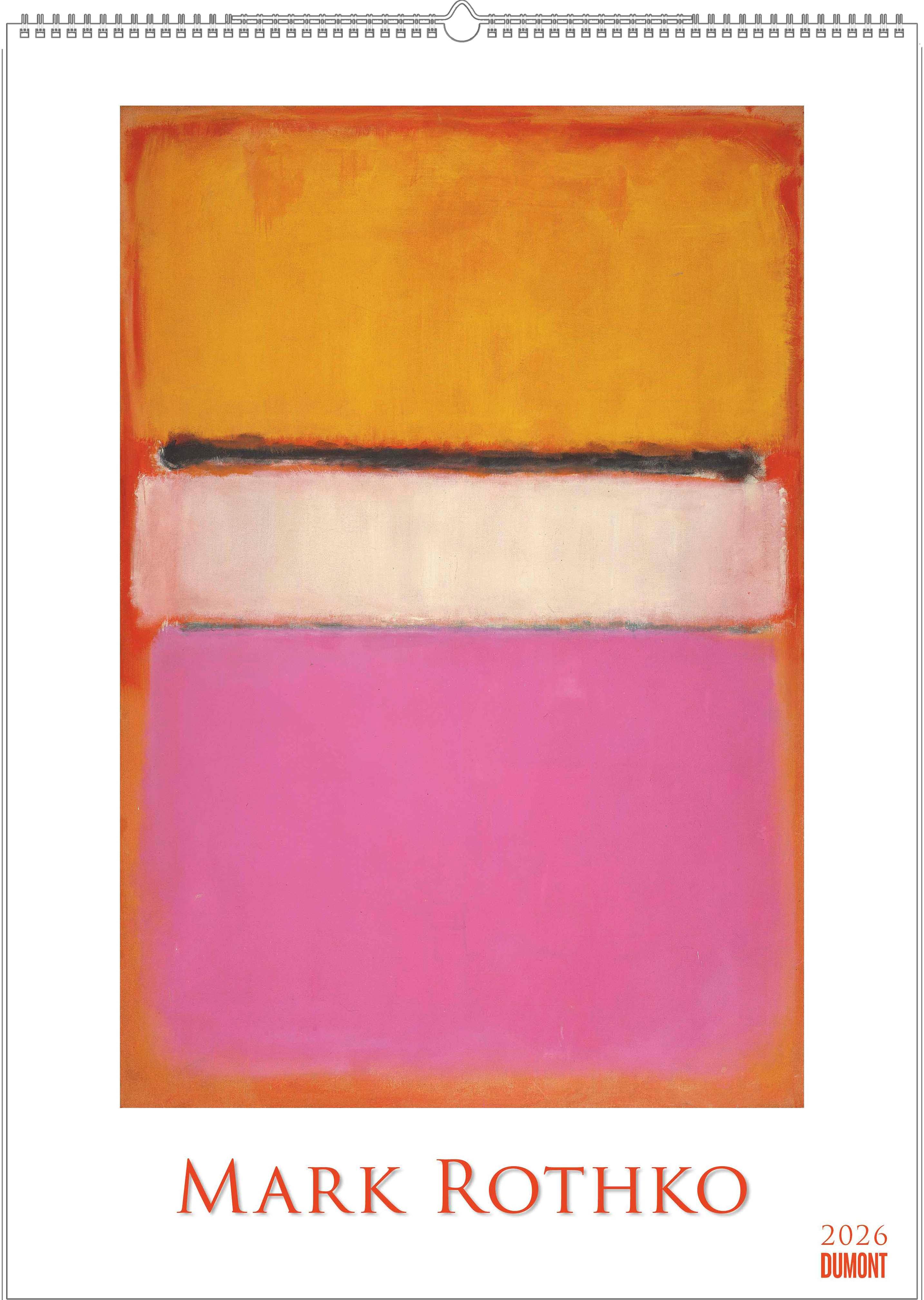 Vorderes Coverbild Mark Rothko 2026 - Kunst-Kalender - Poster-Kalender - 50x70