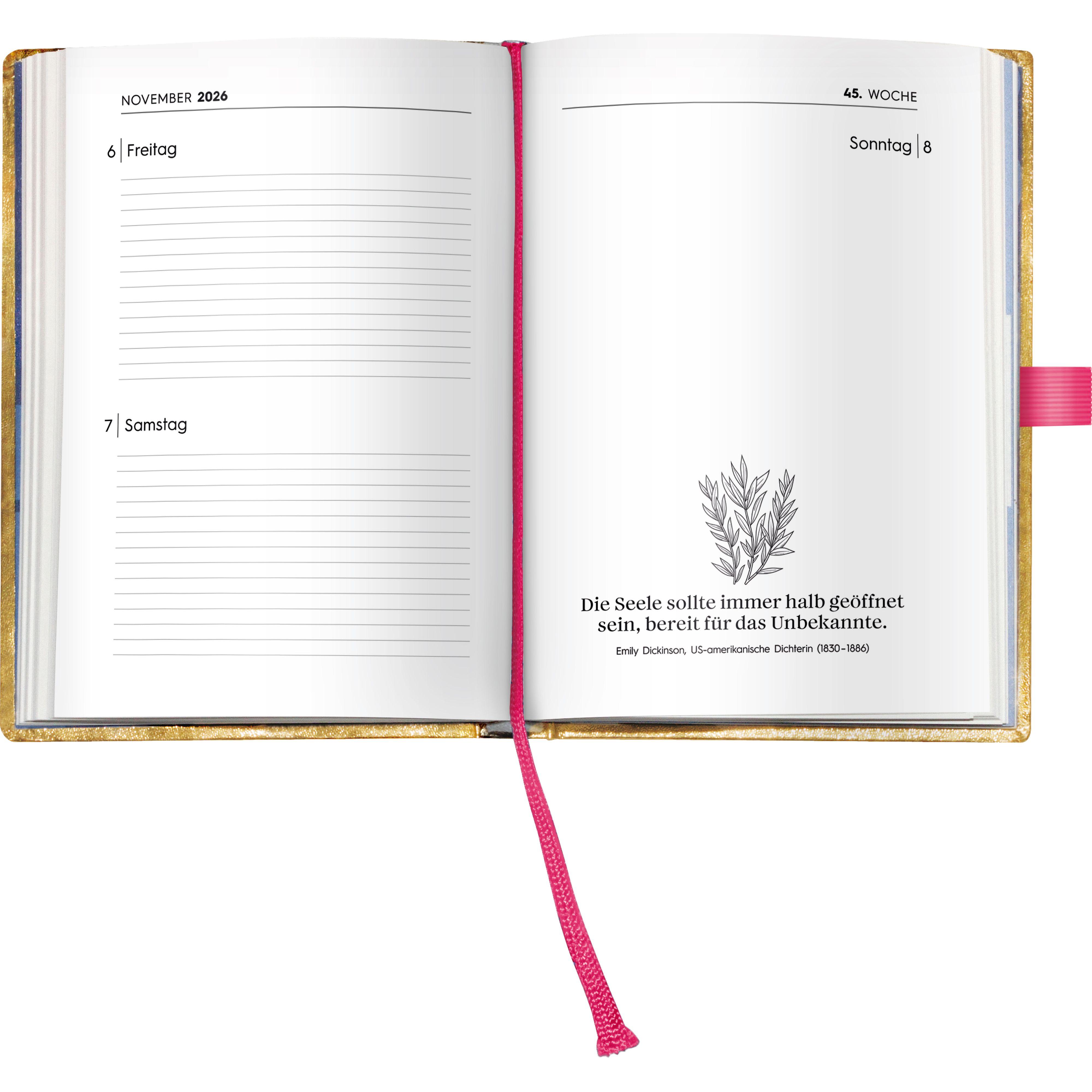 Beispielinhalt (Bild) Brigitte Goldkalender 2026 - Buchkalender - Taschenkalender - Lifestyle  - 10x14