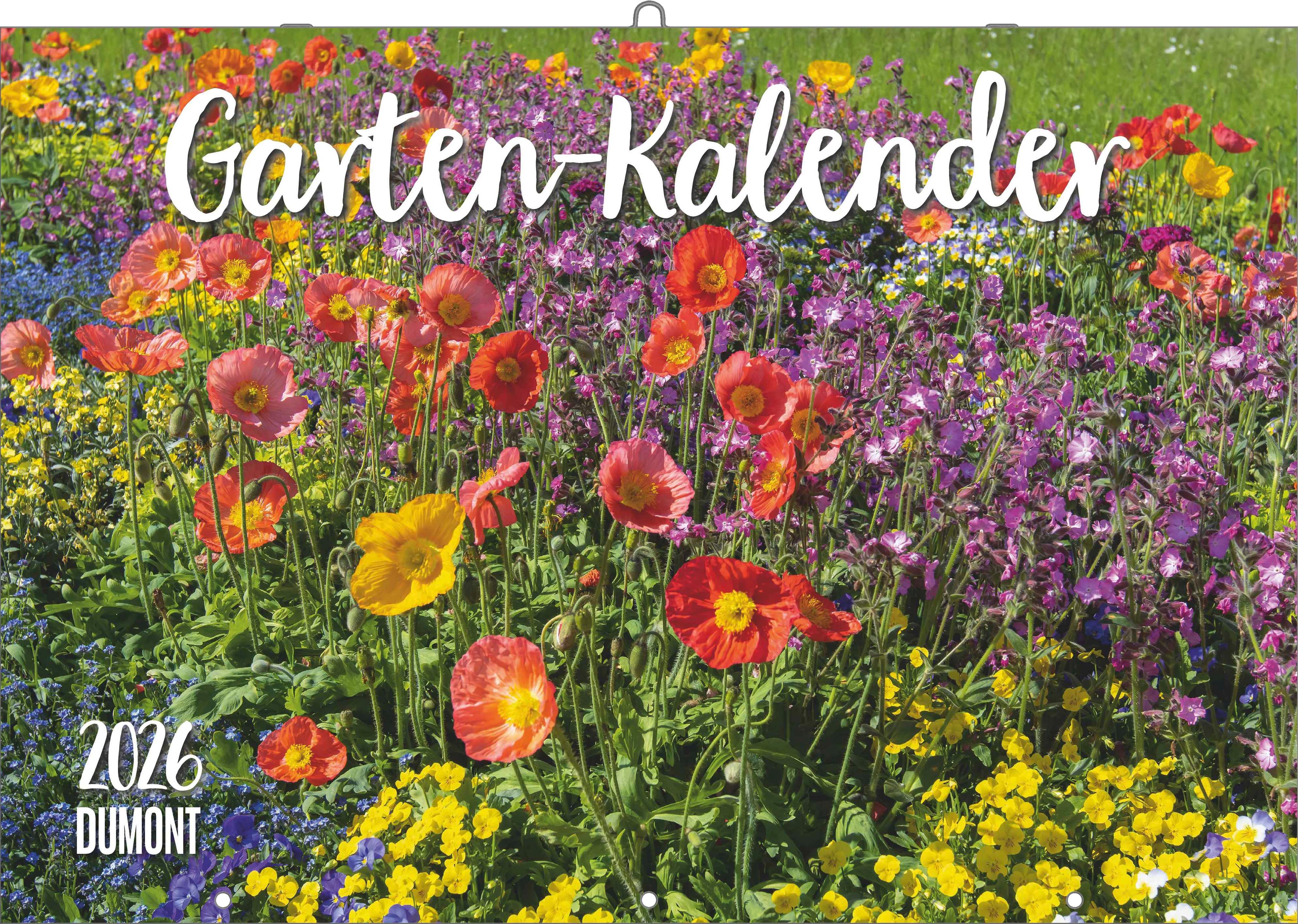 Vorderes Coverbild Garten-Kalender 2026 - Broschürenkalender - mit informativen Texten - mit Jahresplaner - Format 42 x 29 cm