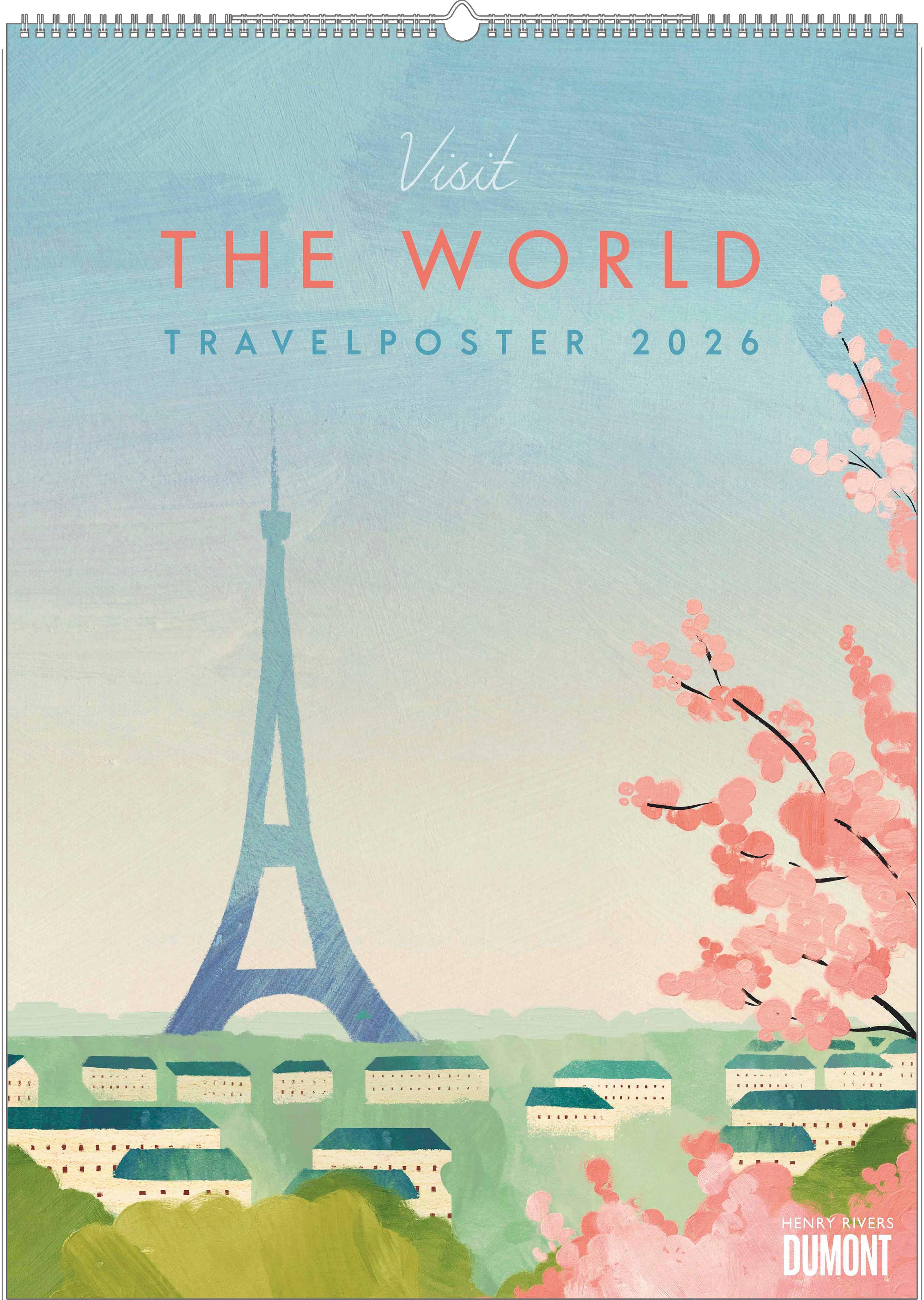 Vorderes Coverbild Travelposter 2026 - Reiseplakate-Kalender von DUMONT- Wand-Kalender - Poster-Format 50 x 70 cm