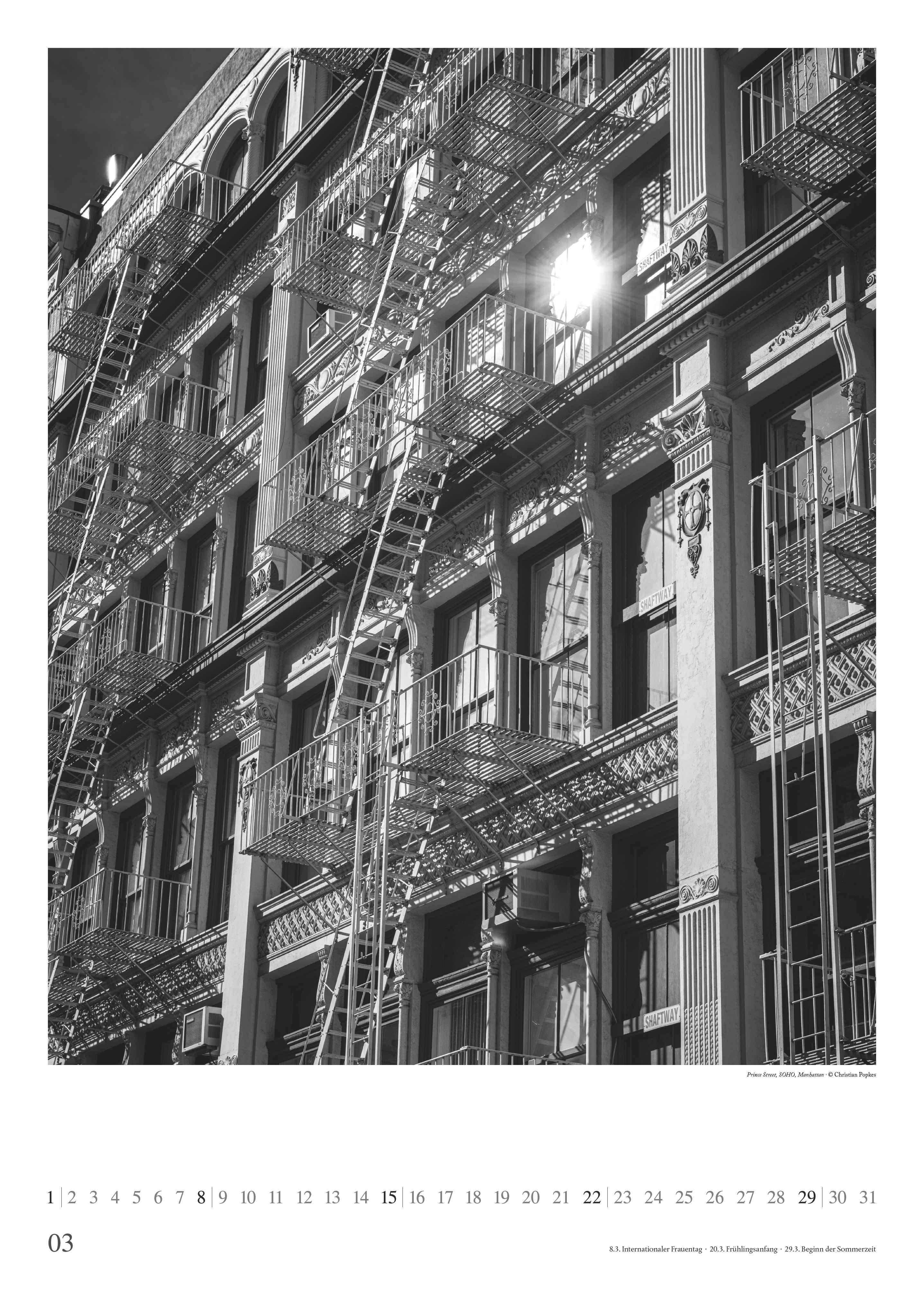 Beispielinhalt (Bild) New York 2026 - Foto-Kalender - Poster-Kalender - 50x70 - Stadt - City