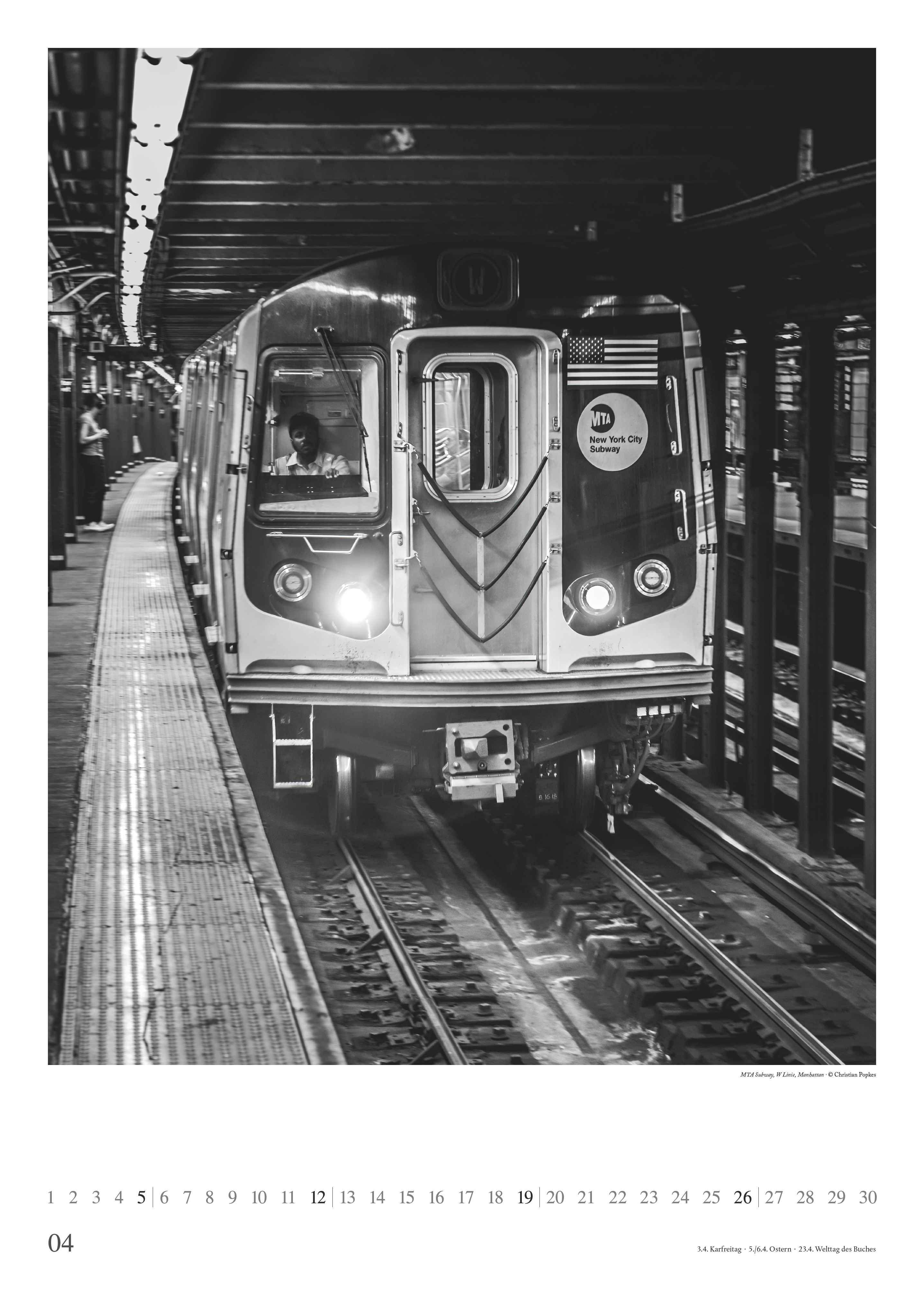Beispielinhalt (Bild) New York 2026 - Foto-Kalender - Poster-Kalender - 50x70 - Stadt - City