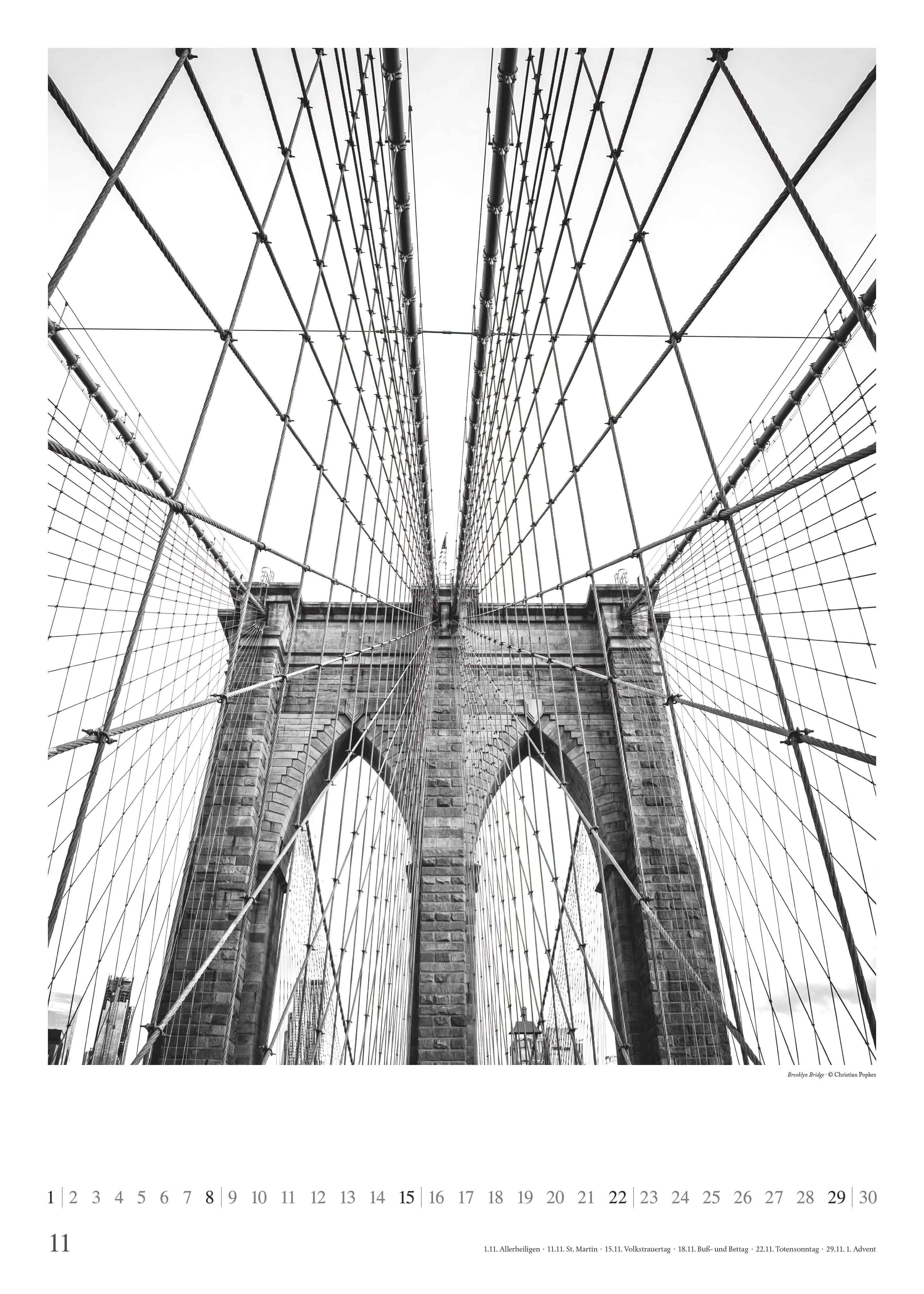 Beispielinhalt (Bild) New York 2026 - Foto-Kalender - Poster-Kalender - 50x70 - Stadt - City