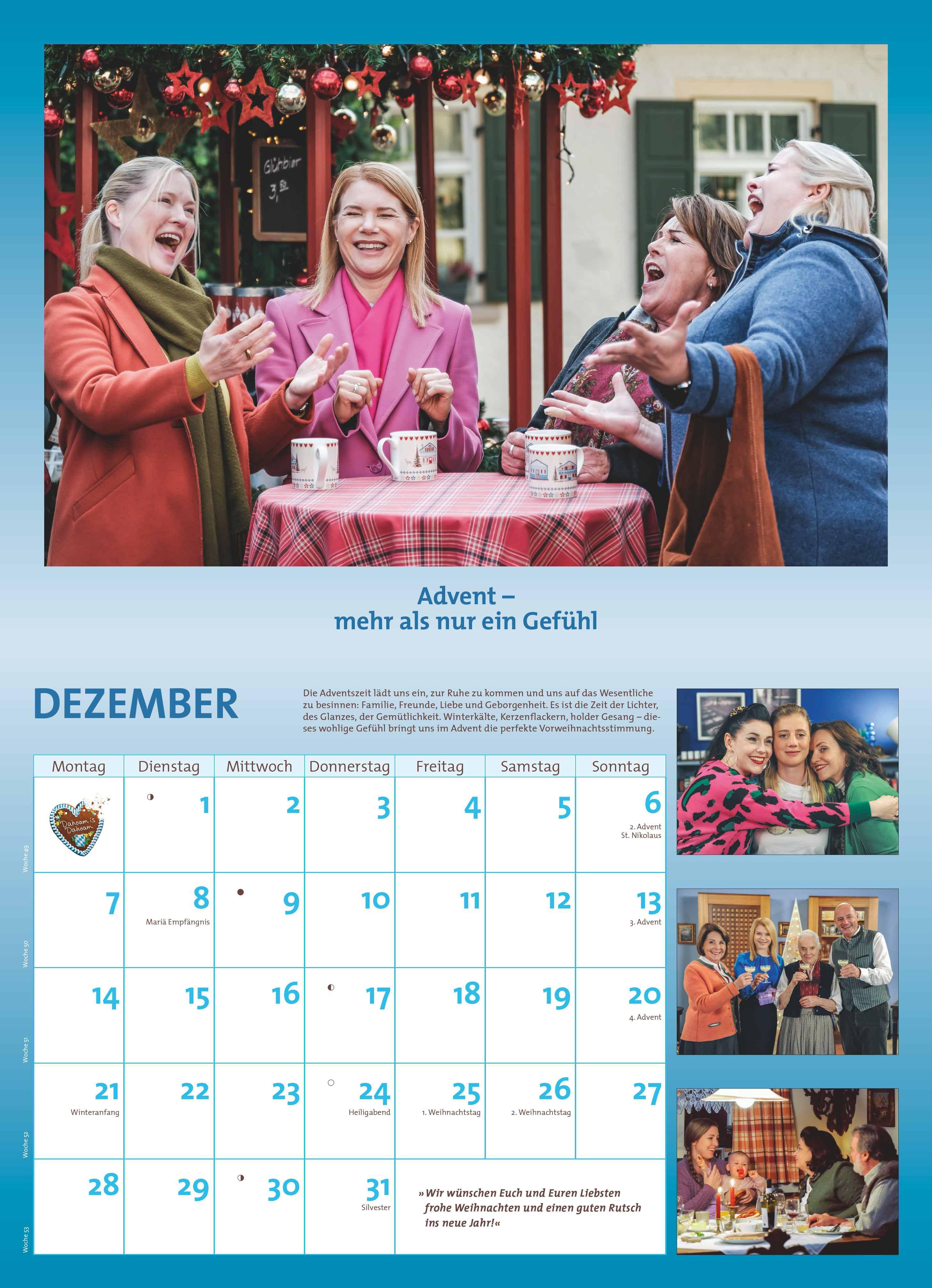Beispielinhalt (Bild) Dahoam is Dahoam 2026 - Broschürenkalender - Wandkalender - mit Jahresplaner - Format 42 x 29 cm
