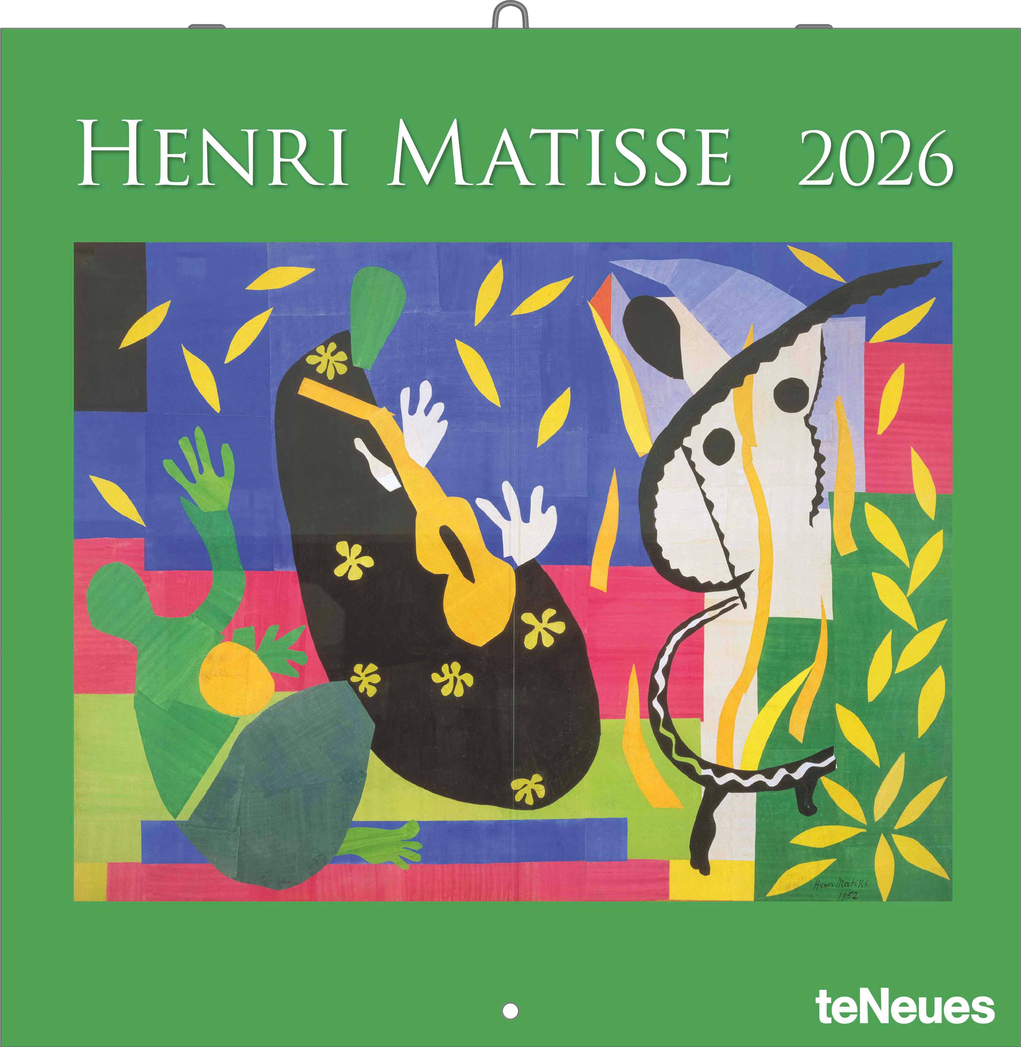 Vorderes Coverbild Henri Matisse 2026 - Wand-Kalender - Broschüren-Kalender - 30x30 - 30x60 geöffnet - Kunst-Kalender