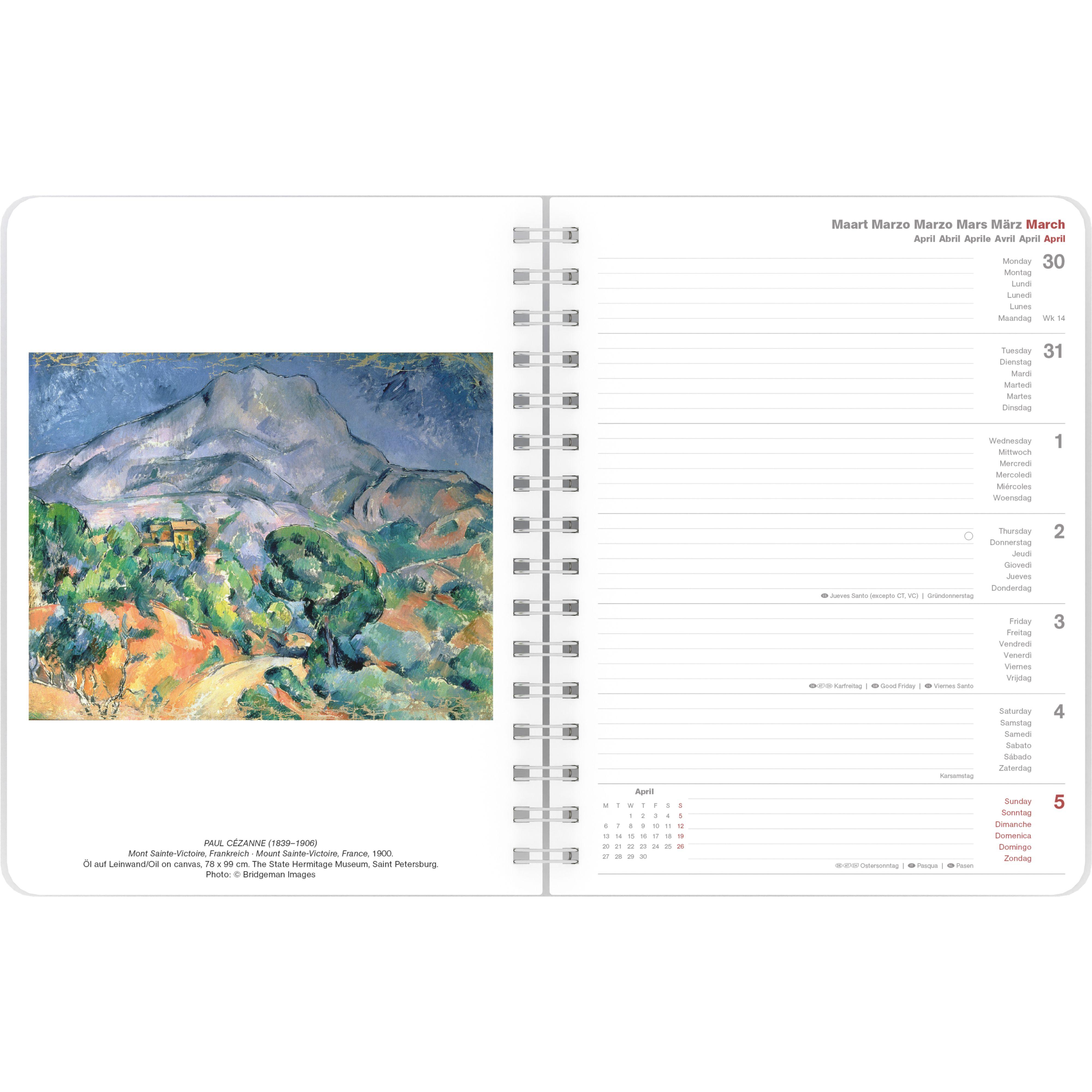 Beispielinhalt (Bild) Impressionism 2026 - Diary - Buchkalender - Taschenkalender - Kunstkalender - 16,5x21,6