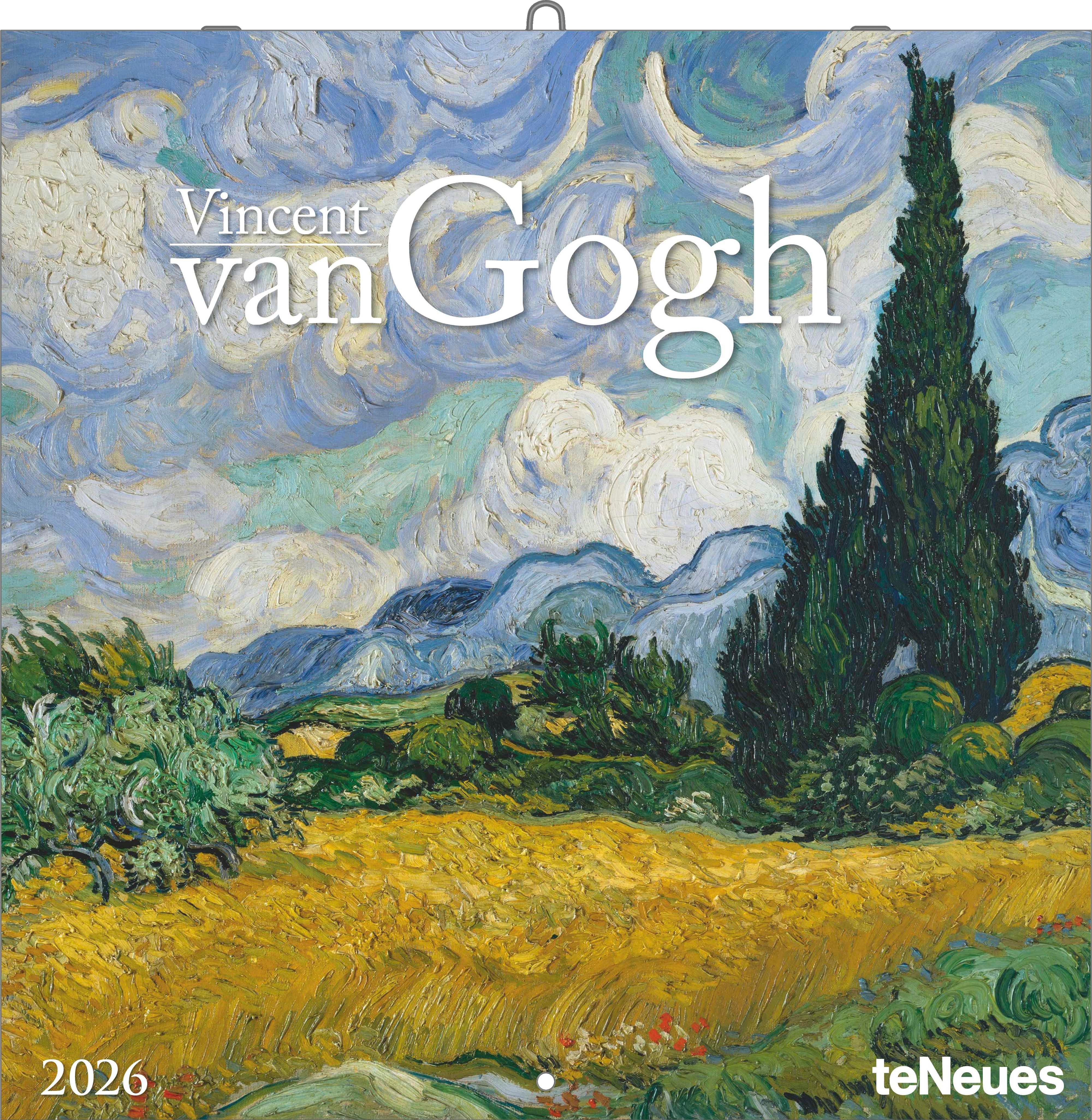 Vorderes Coverbild Vincent van Gogh 2026 - Wand-Kalender - Broschüren-Kalender - 30x30 - 30x60 geöffnet - Kunst-Kalender