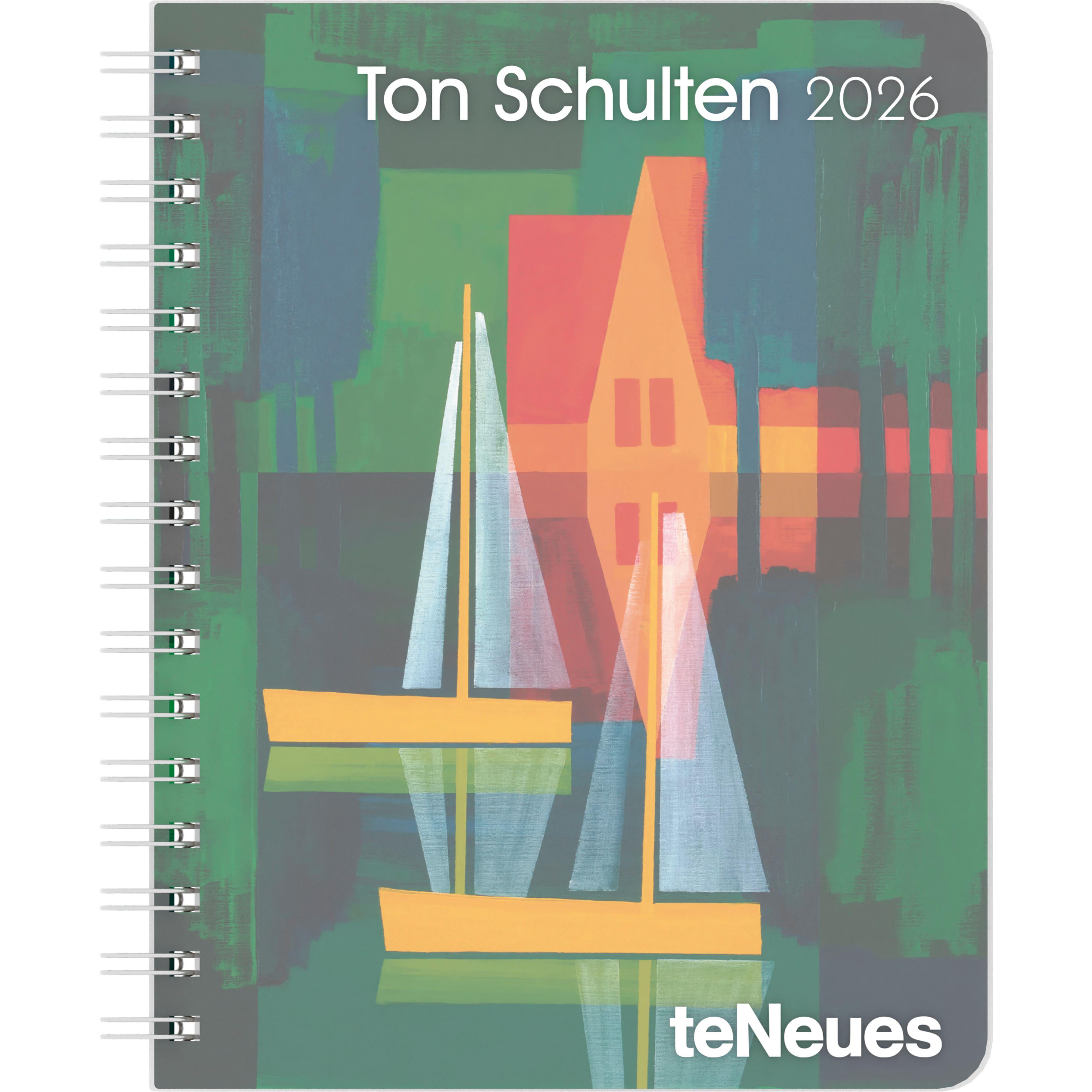 Vorderes Coverbild Ton Schulten 2026 - Diary - Buchkalender - Taschenkalender - Kunstkalender - 16,5x21,6