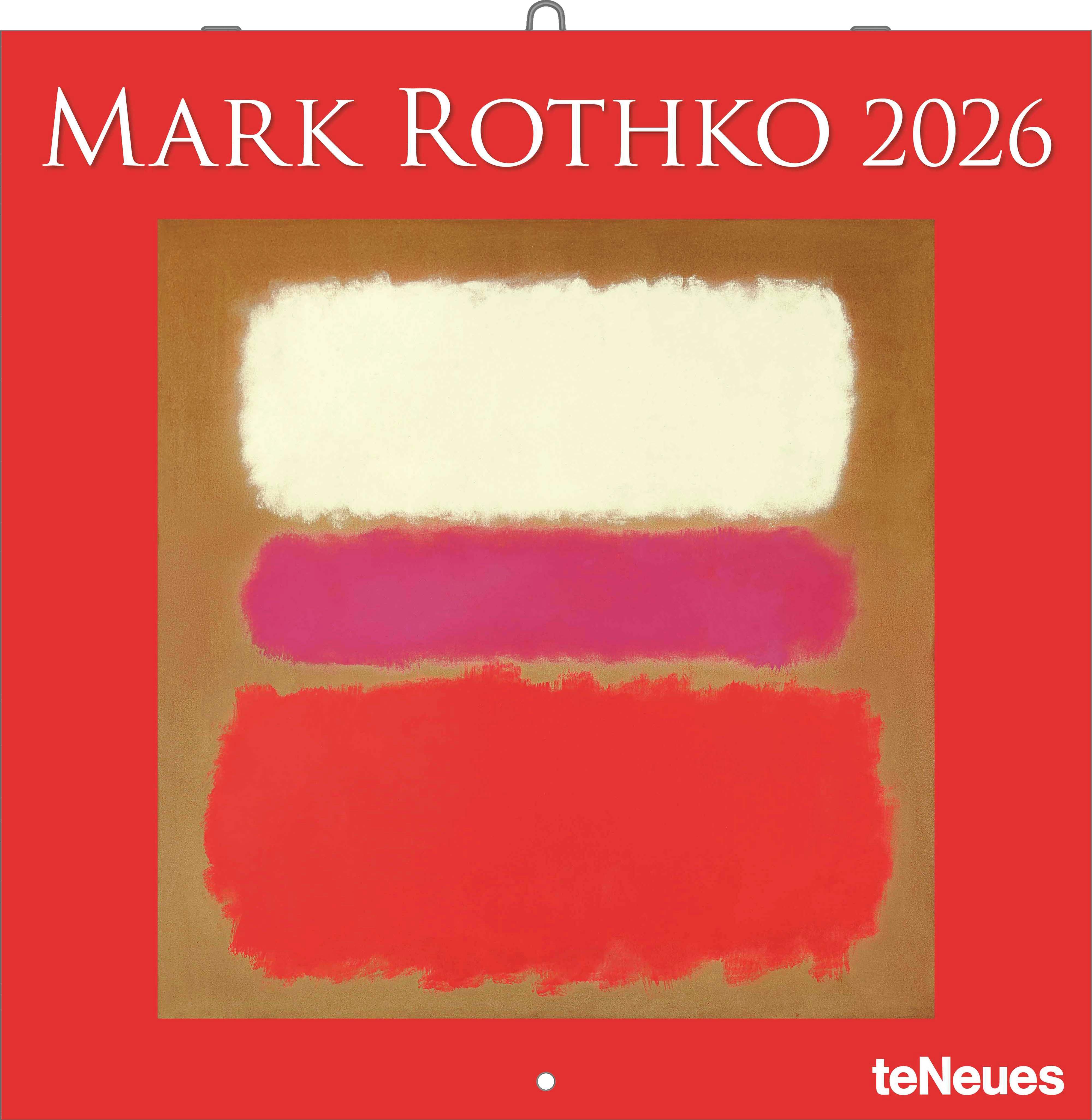 Vorderes Coverbild Mark Rothko 2026 - Wand-Kalender - Broschüren-Kalender - 30x30 - 30x60 geöffnet - Kunst-Kalender