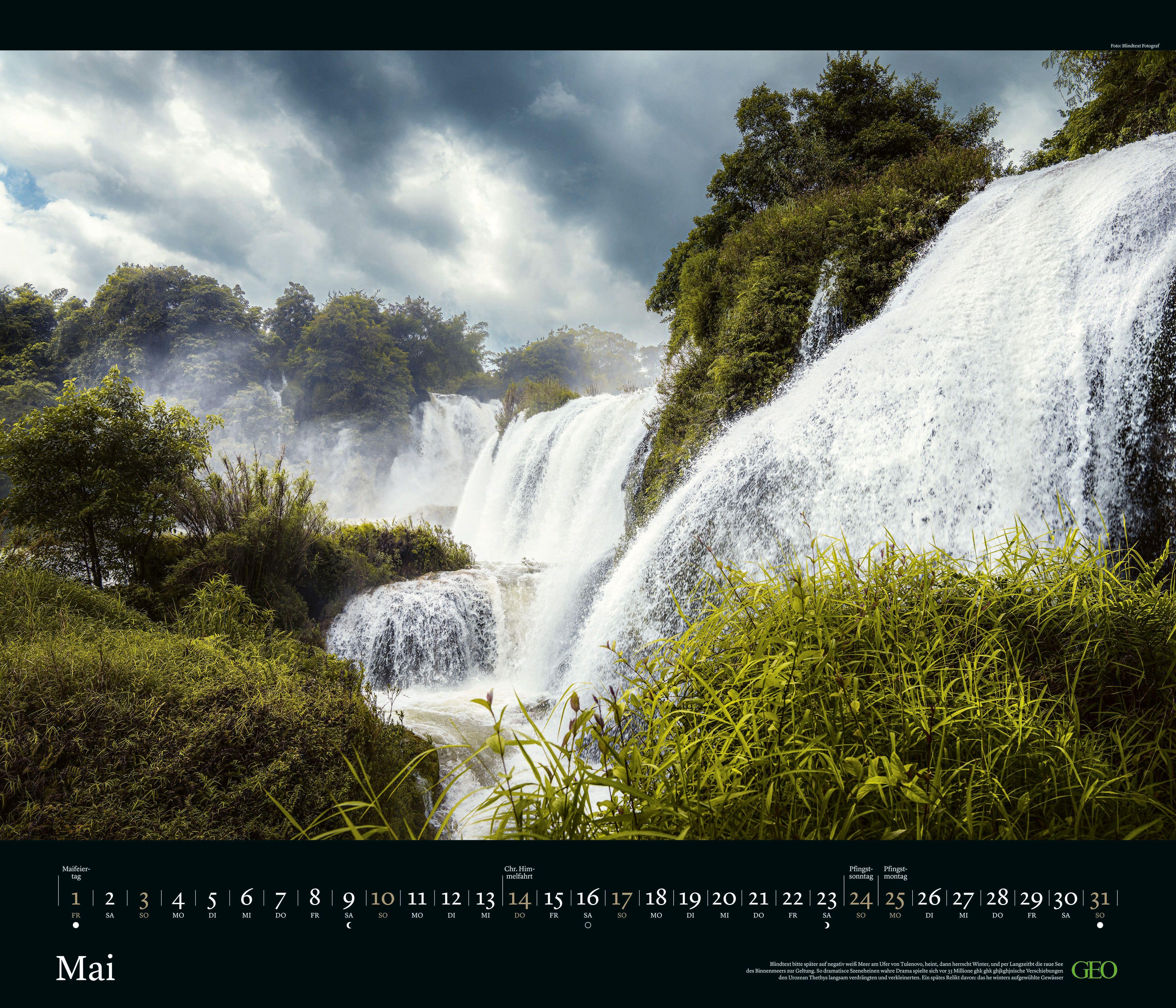 Beispielinhalt (Bild) GEO Edition: Kräfte der Natur 2026 - Wand-Kalender - Poster-Kalender - 70x60