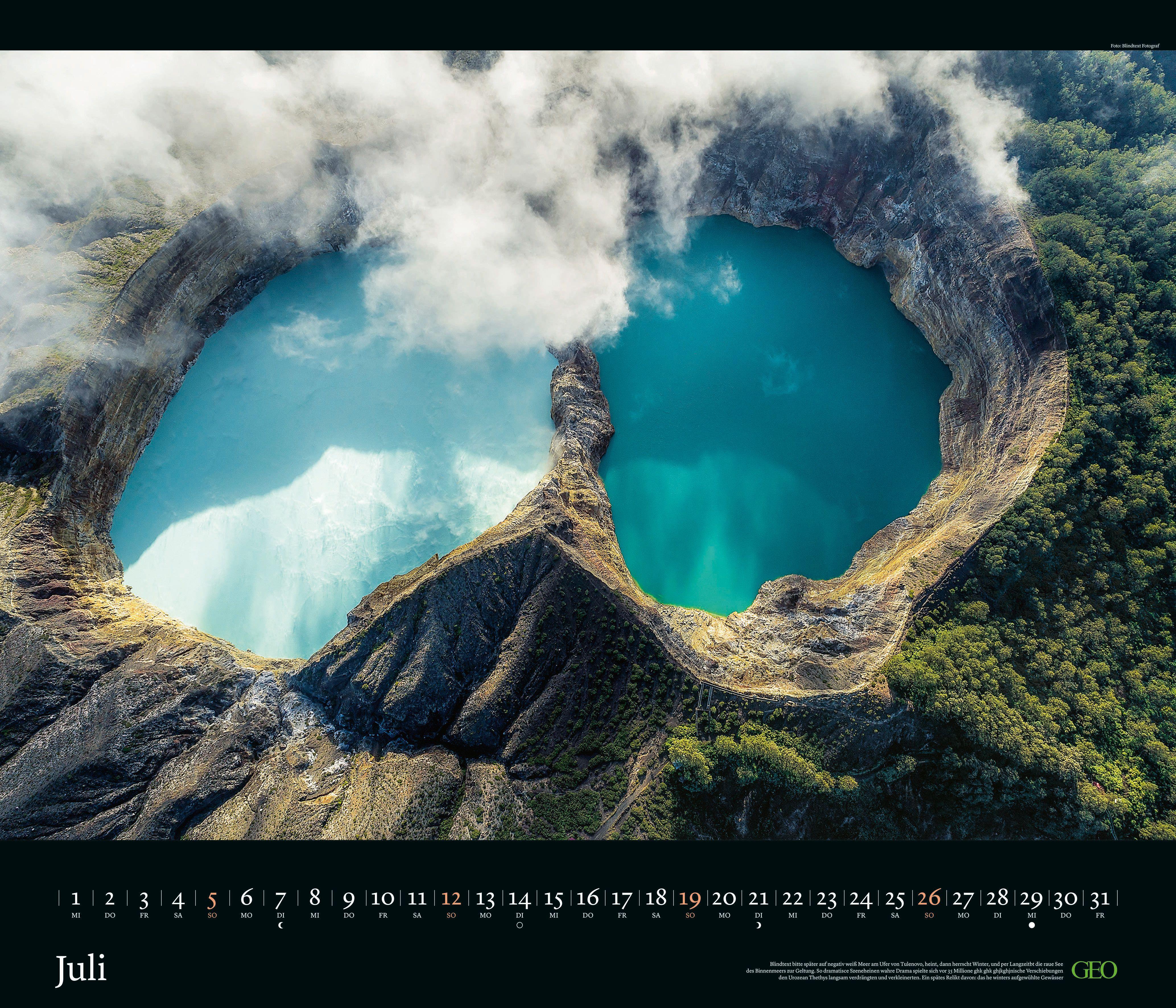 Beispielinhalt (Bild) GEO Edition: Kräfte der Natur 2026 - Wand-Kalender - Poster-Kalender - 70x60