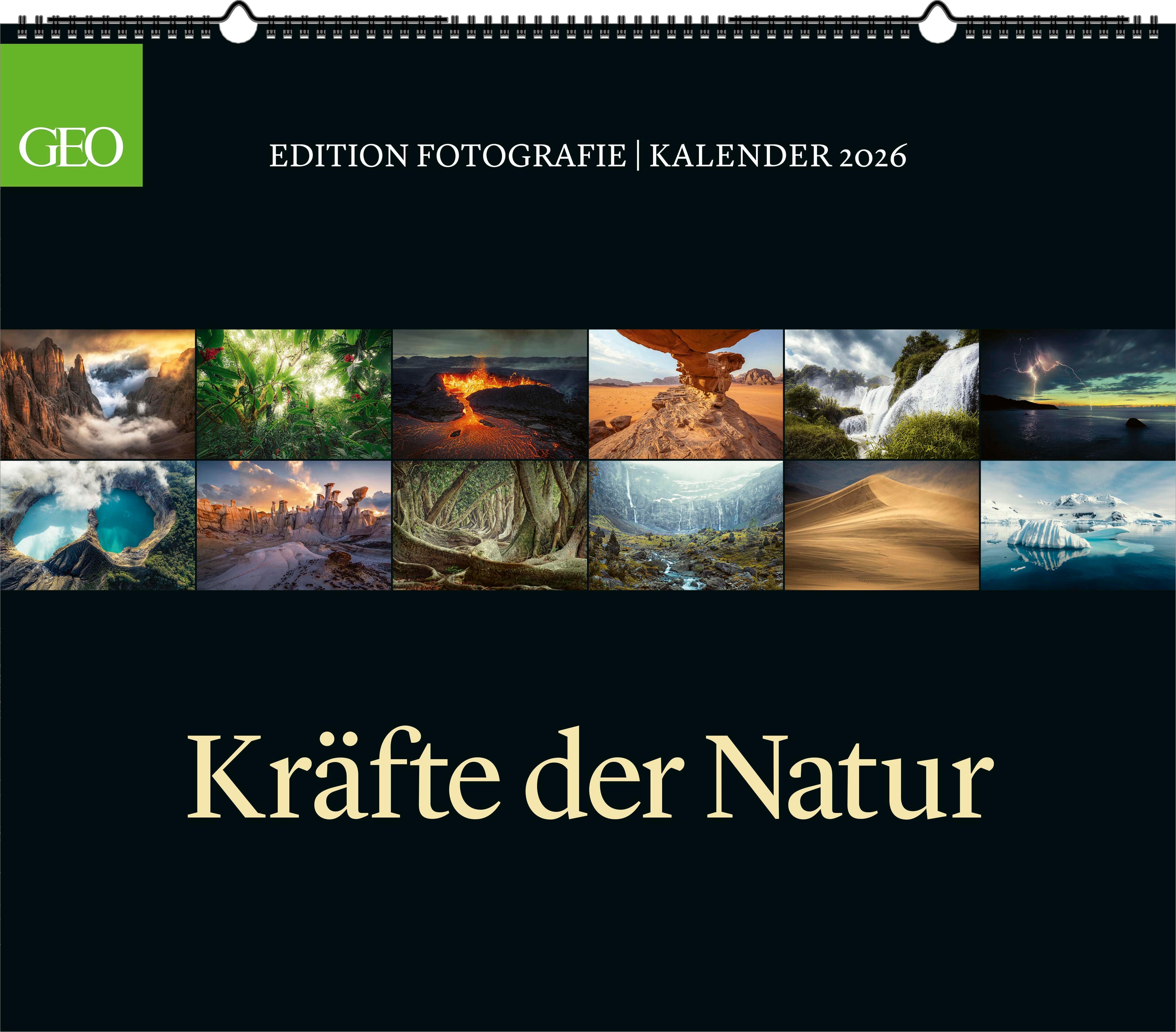 Vorderes Coverbild GEO Edition: Kräfte der Natur 2026 - Wand-Kalender - Poster-Kalender - 70x60