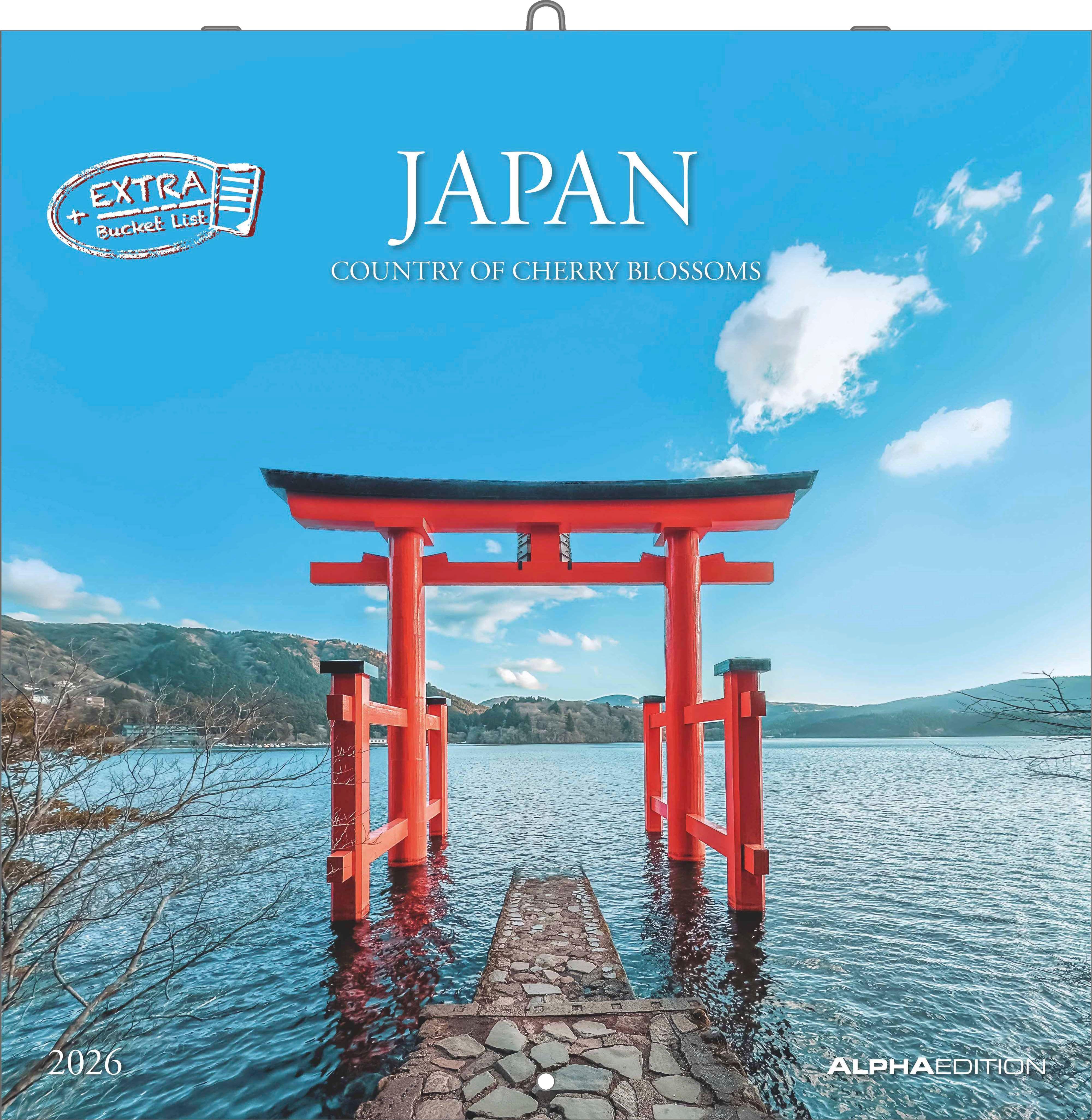 Vorderes Coverbild Japan 2026 - Wand-Kalender - Broschüren-Kalender - 30x30 - 30x60 geöffnet - Reise-Kalender