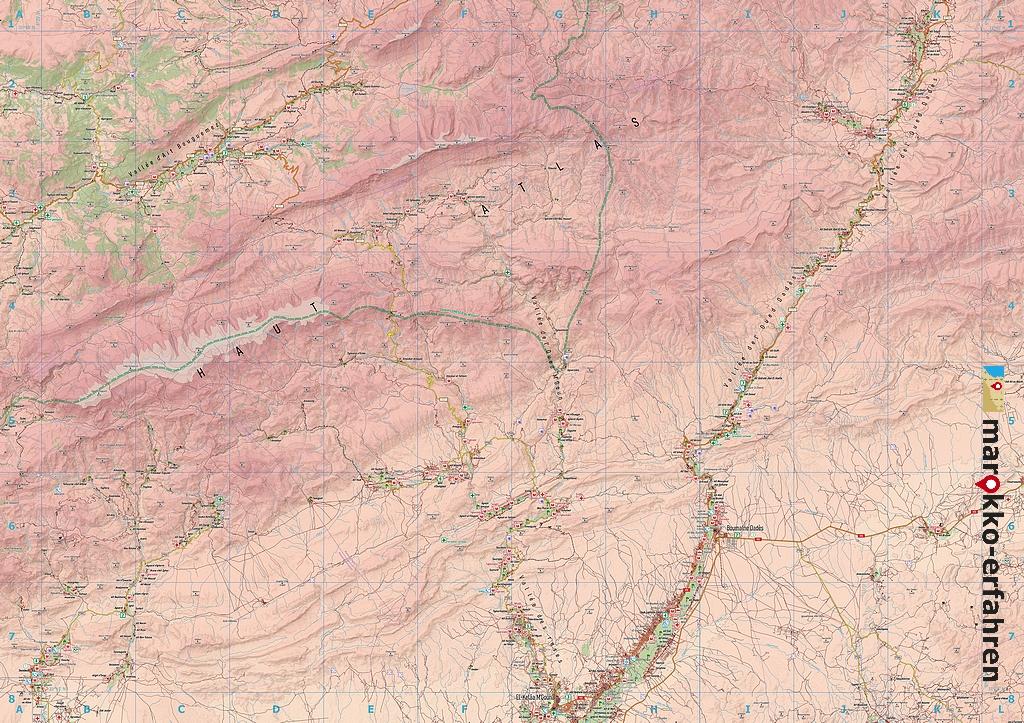 Beispielinhalt (Bild) N10: Aït Bouguemez - M'Semrir - Boumalne Dadès - Kelâa M'Gouna + Straße der Kasbahs III + GPS-Waypoints