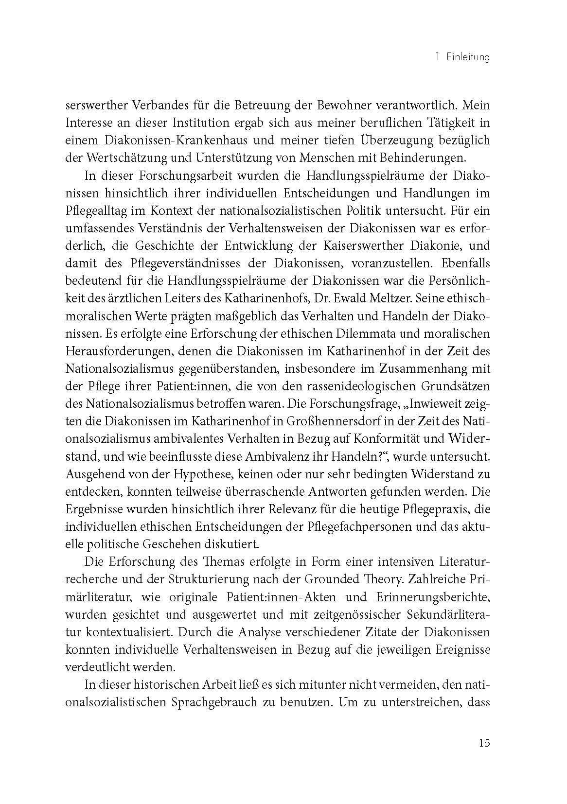 Beispielinhalt (Bild) Die Pflege von Menschen mit Behinderung im Nationalsozialismus
