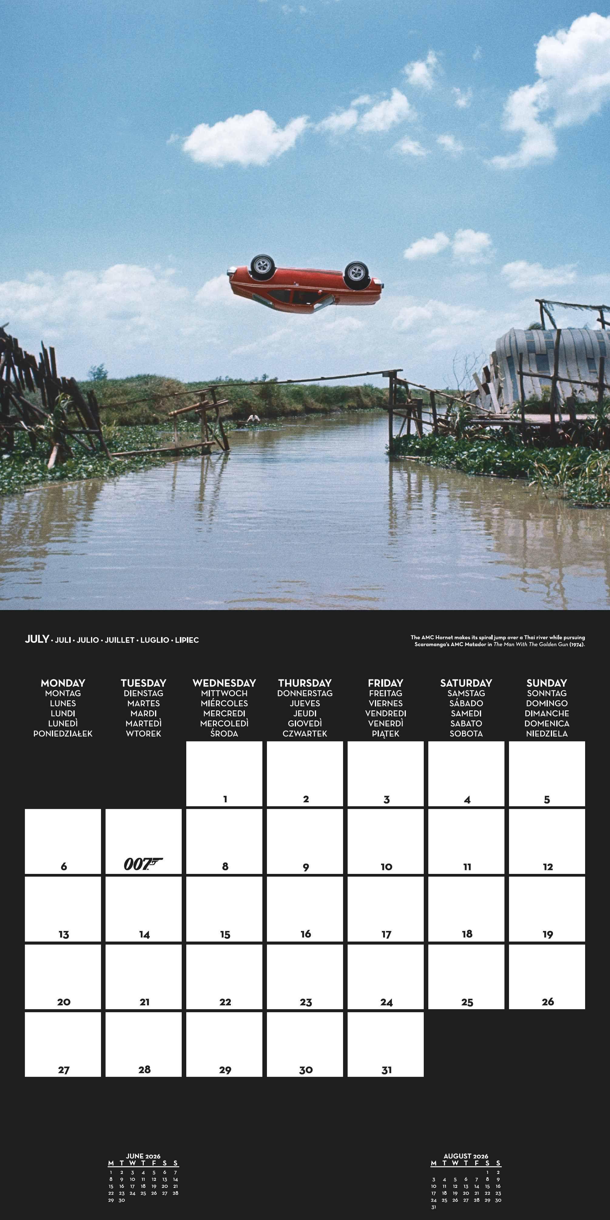 Beispielinhalt (Bild) JAMES BOND - Broschürenkalender im Format 30 x 30