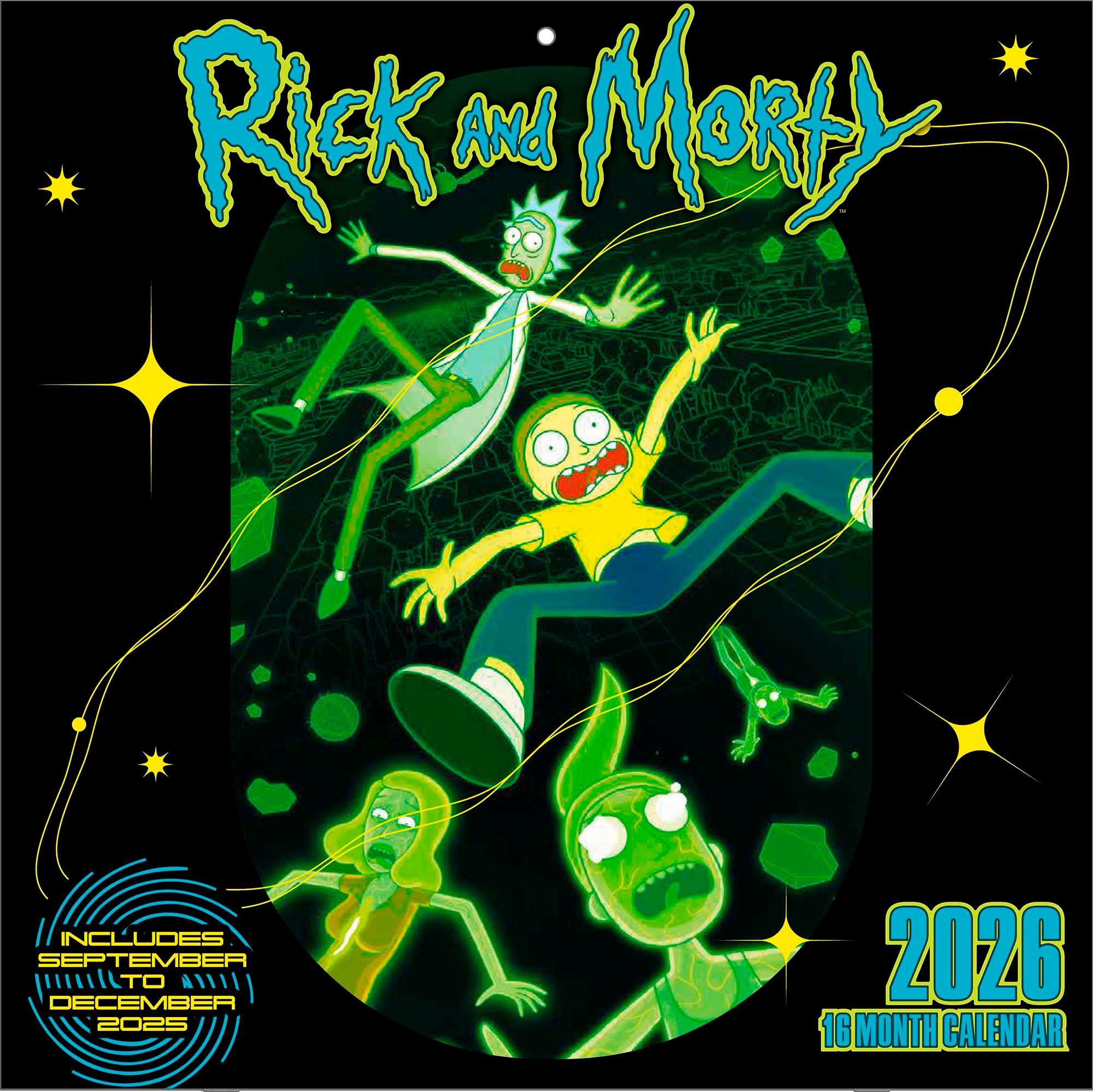 Vorderes Coverbild RICK AND MORTY - Broschürenkalender im Format 30 x 30