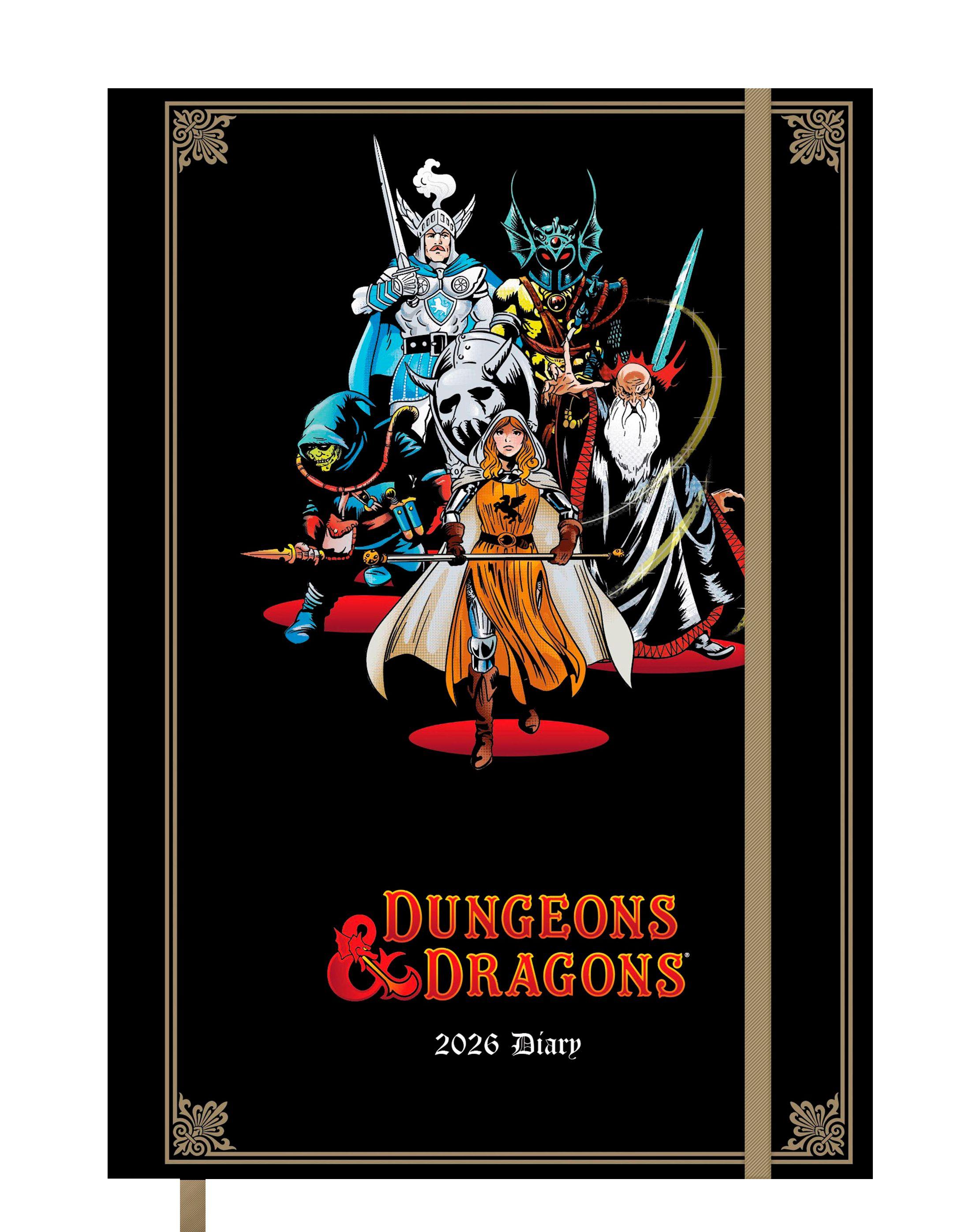 Vorderes Coverbild DUNGEONS & DRAGONS - Buchkalender im Format 14,8 x 21