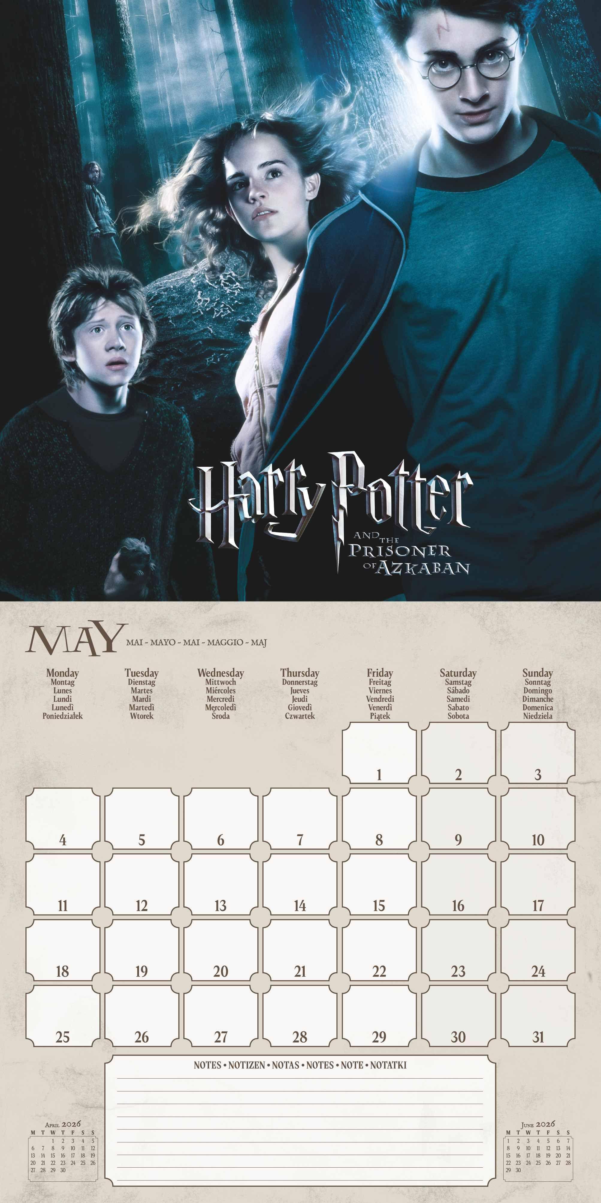Beispielinhalt (Bild) HARRY POTTER (FASHION) - Broschürenkalender im Format 30 x 30