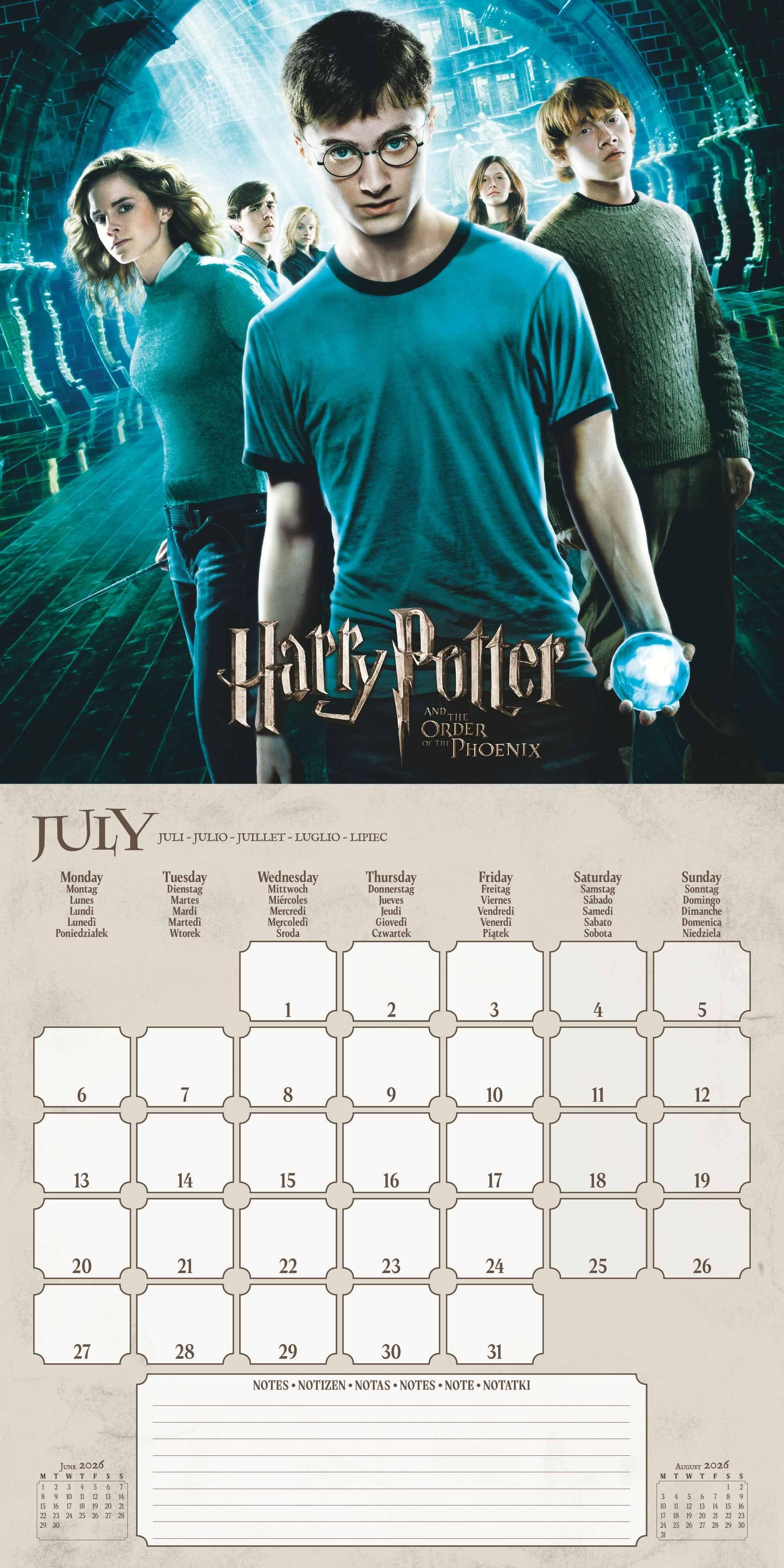 Beispielinhalt (Bild) HARRY POTTER (FASHION) - Broschürenkalender im Format 30 x 30