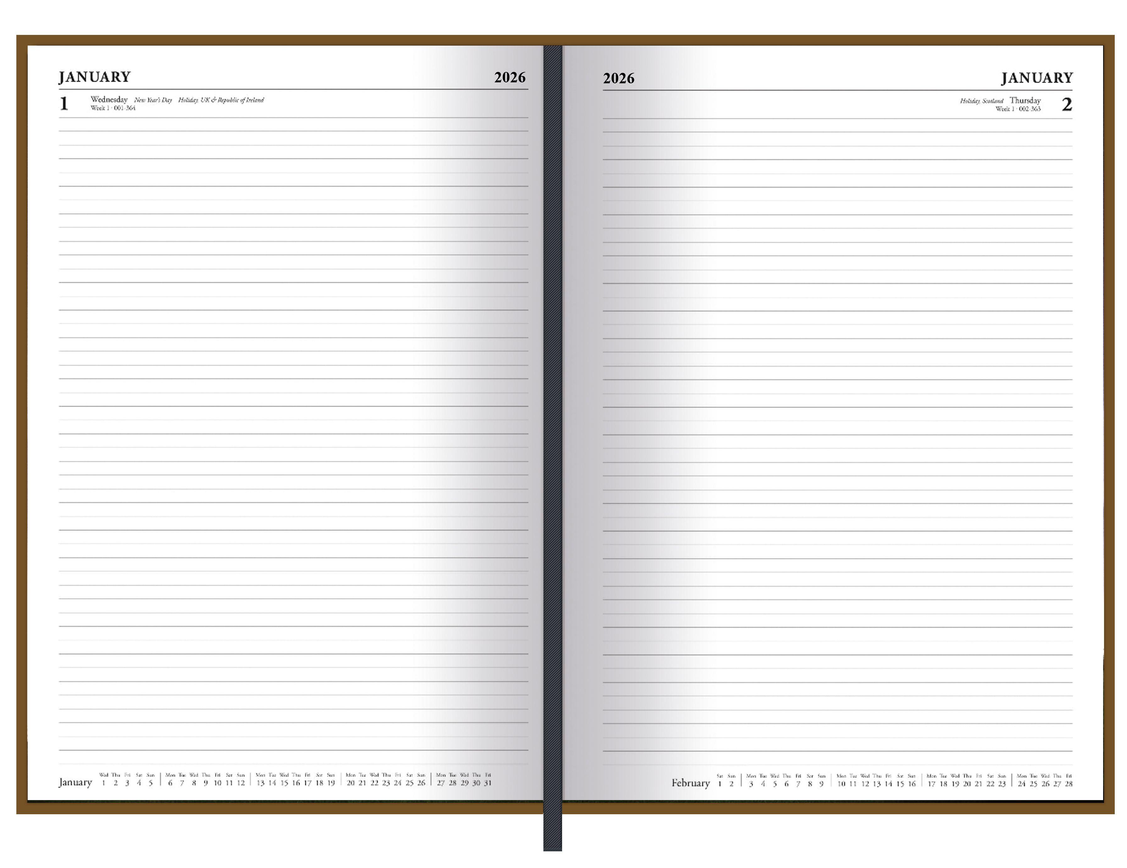 Beispielinhalt (Bild) LORD OF THE RINGS - Diary im Format 14,8 x21