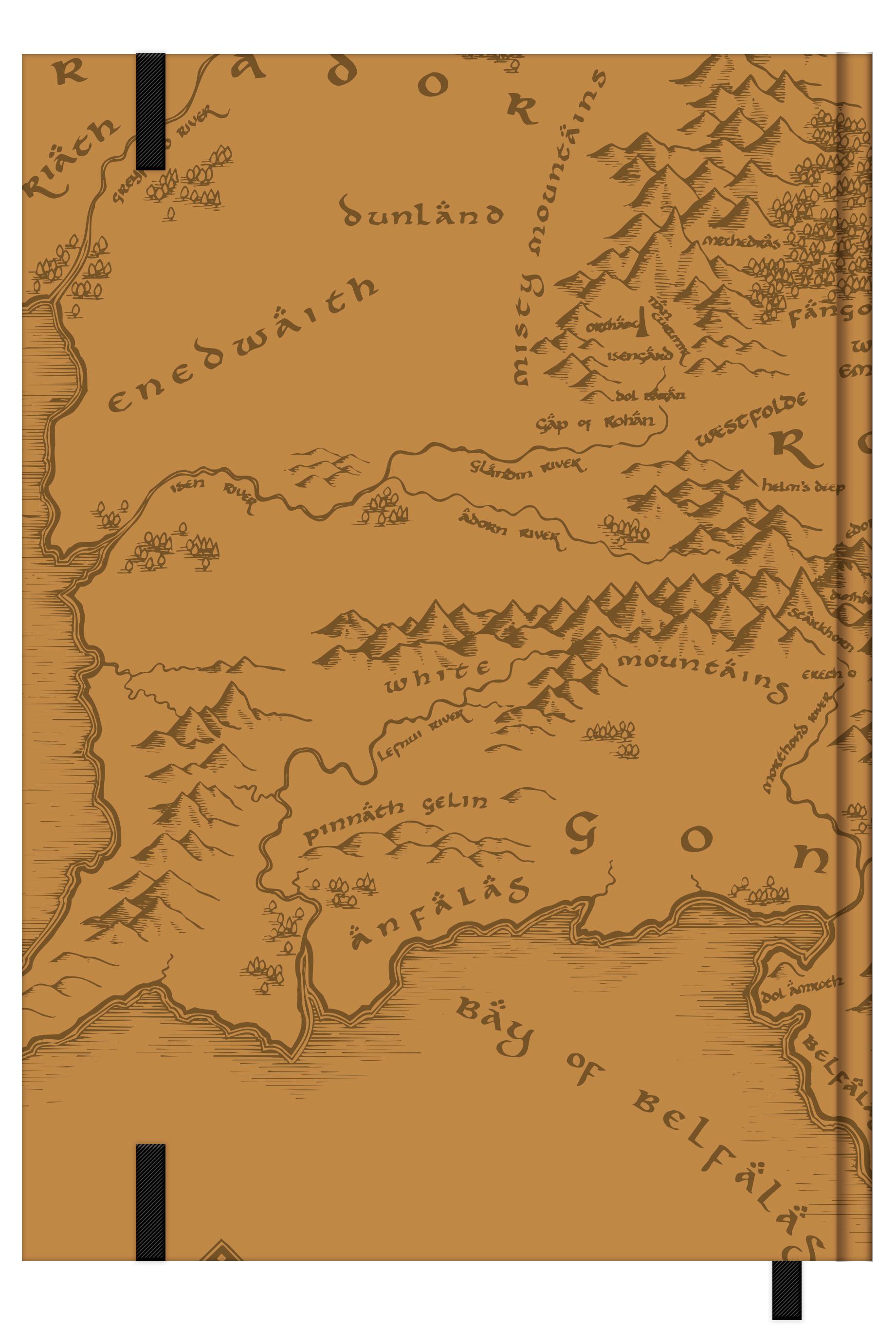 Rückseitencover LORD OF THE RINGS - Diary im Format 14,8 x21