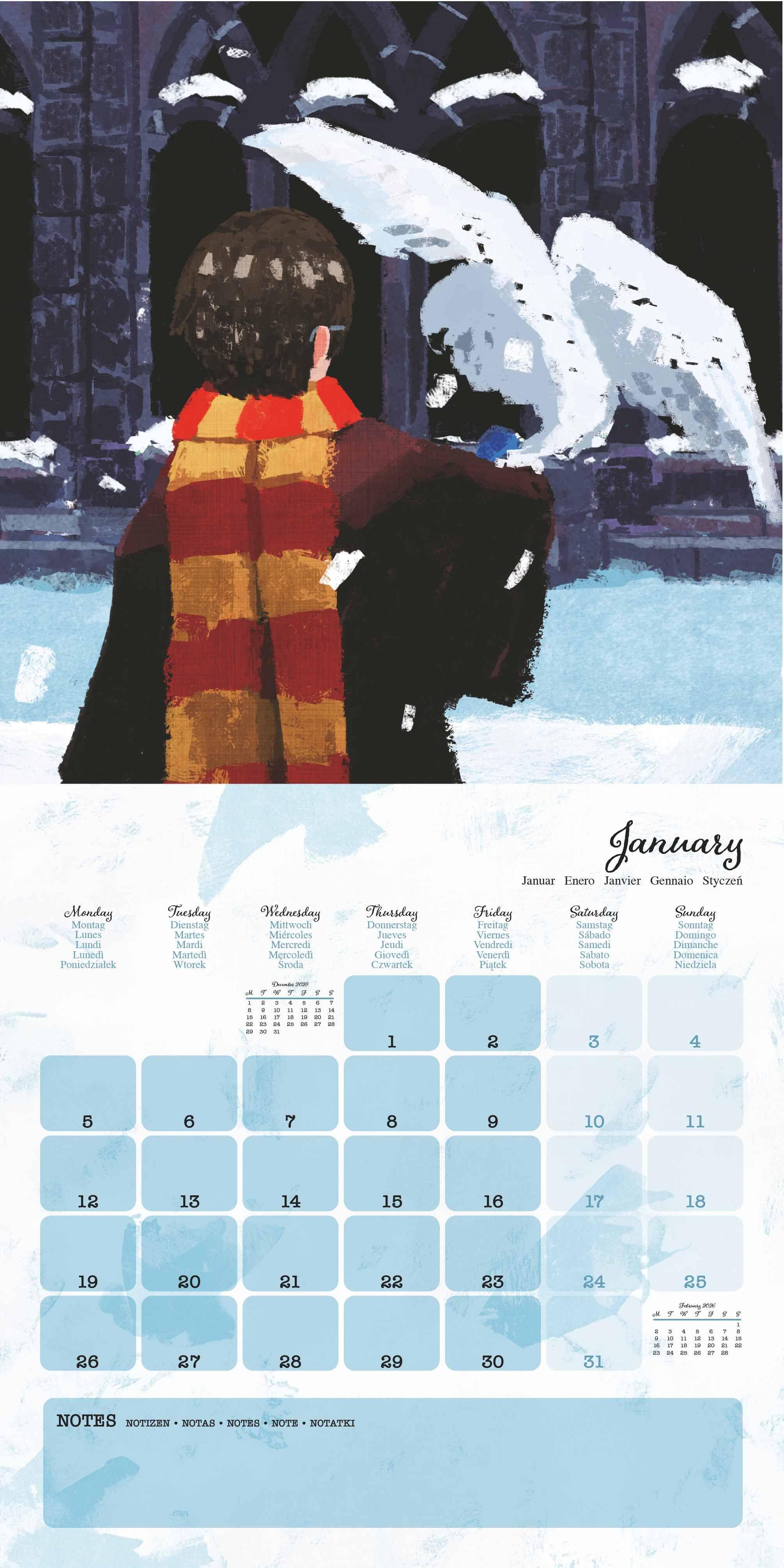 Beispielinhalt (Bild) HARRY POTTER (CLASSIC) - Broschürenkalender im Format 30 x 30