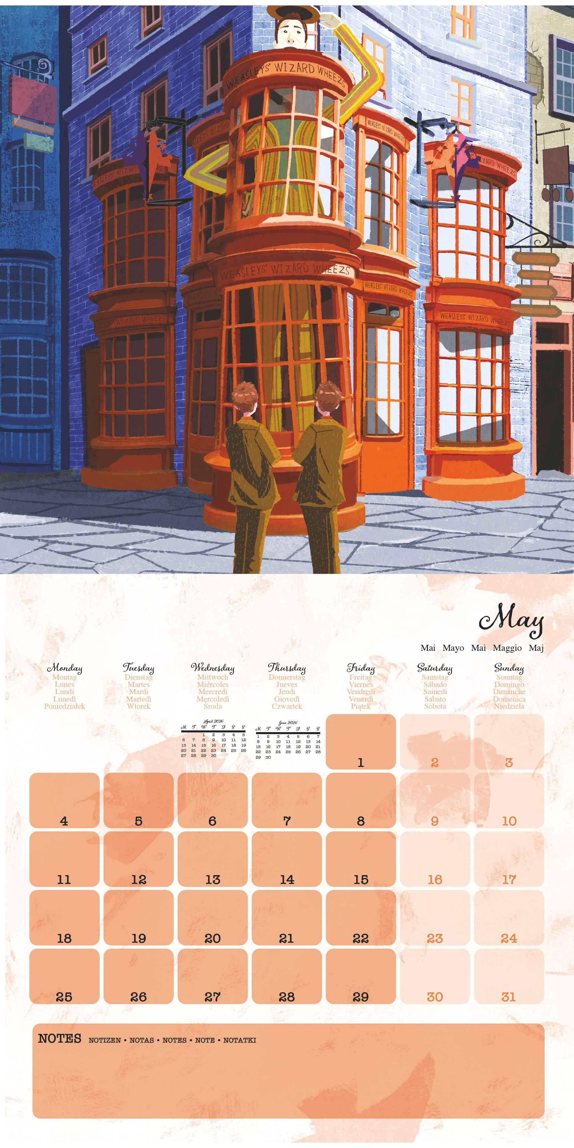 Beispielinhalt (Bild) HARRY POTTER (CLASSIC) - Broschürenkalender im Format 30 x 30