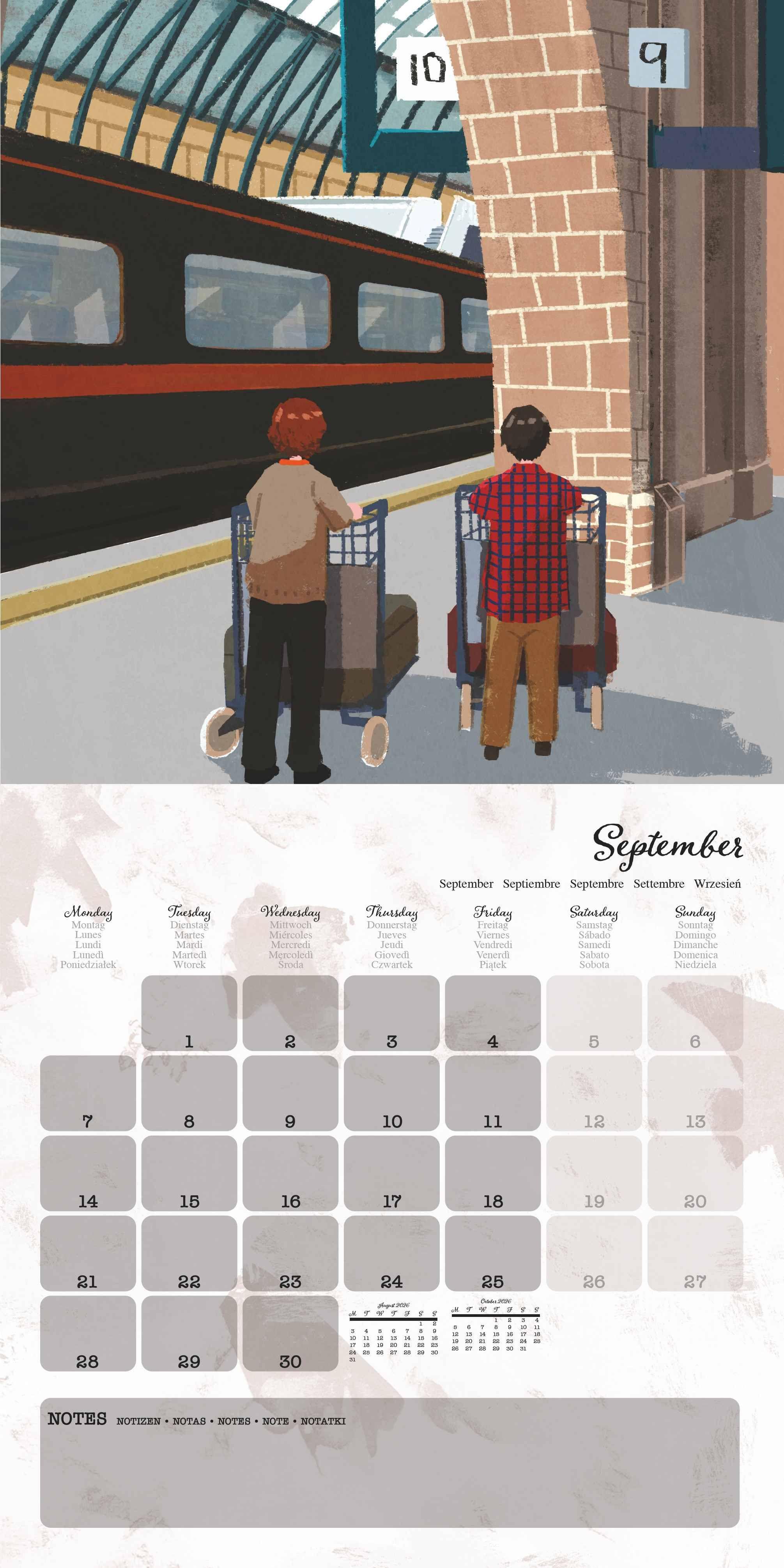 Beispielinhalt (Bild) HARRY POTTER (CLASSIC) - Broschürenkalender im Format 30 x 30