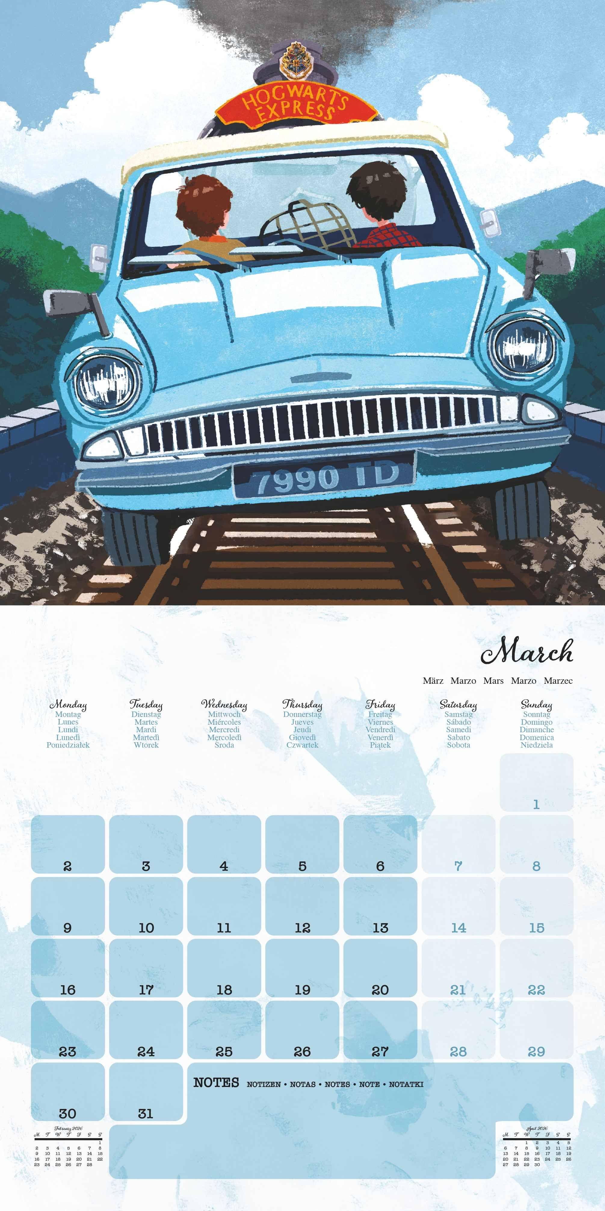 Beispielinhalt (Bild) HARRY POTTER (CLASSIC) - Broschürenkalender im Format 30 x 30
