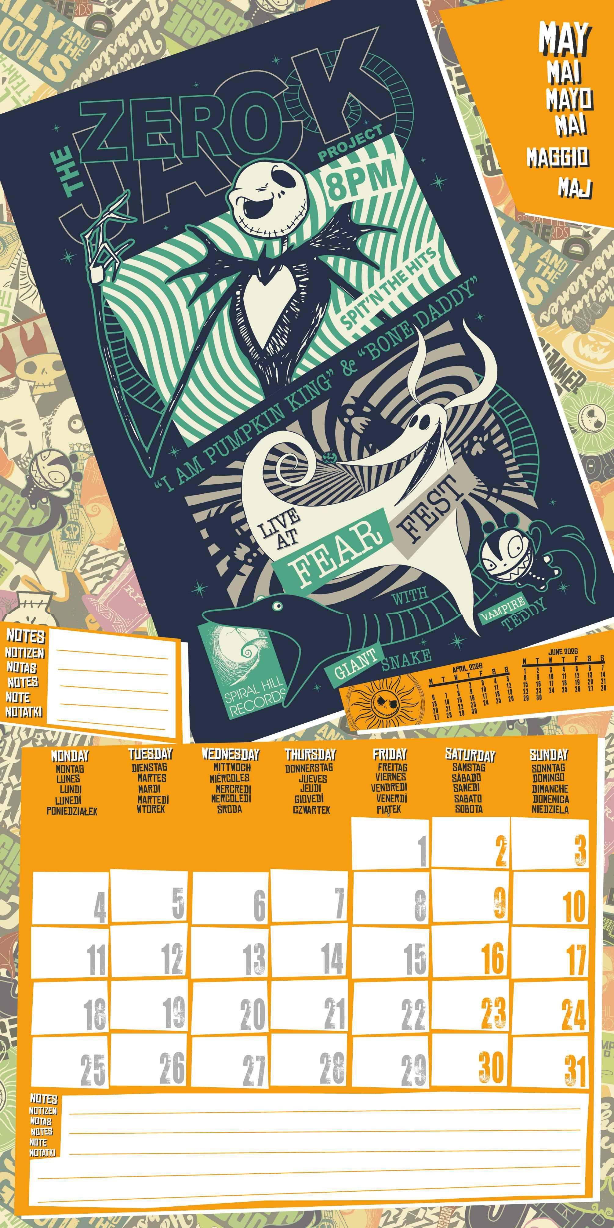 Beispielinhalt (Bild) THE NIGHTMARE BEFORE CHRISTMAS - Broschürenkalender im Format 30 x 30