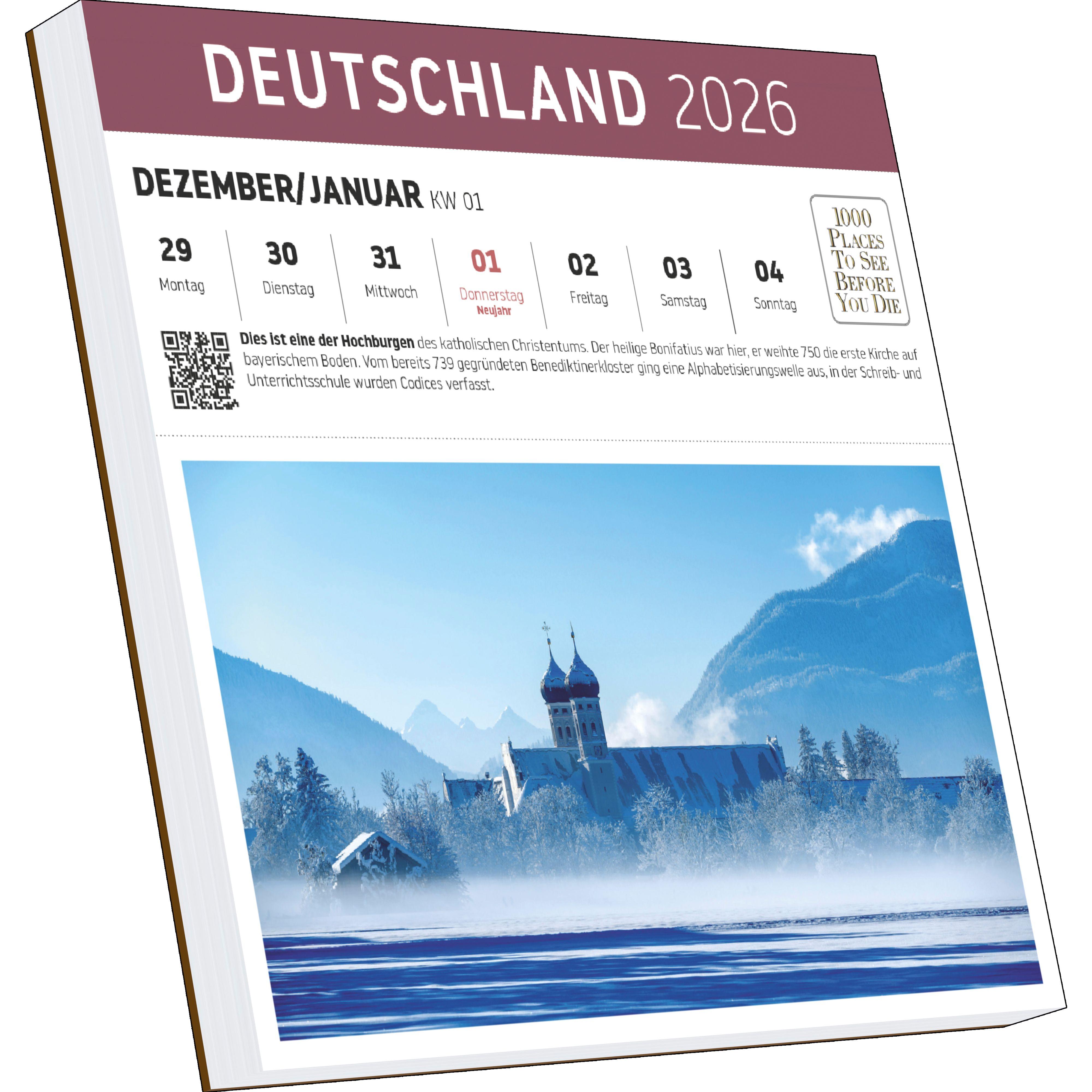 Beispielinhalt (Bild) Deutschland Postkartenkalender