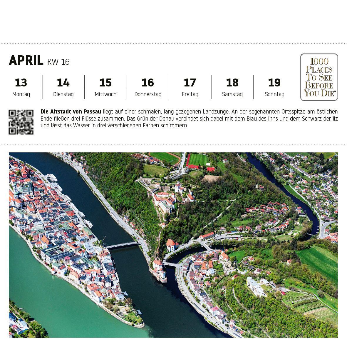Beispielinhalt (Bild) Deutschland Postkartenkalender