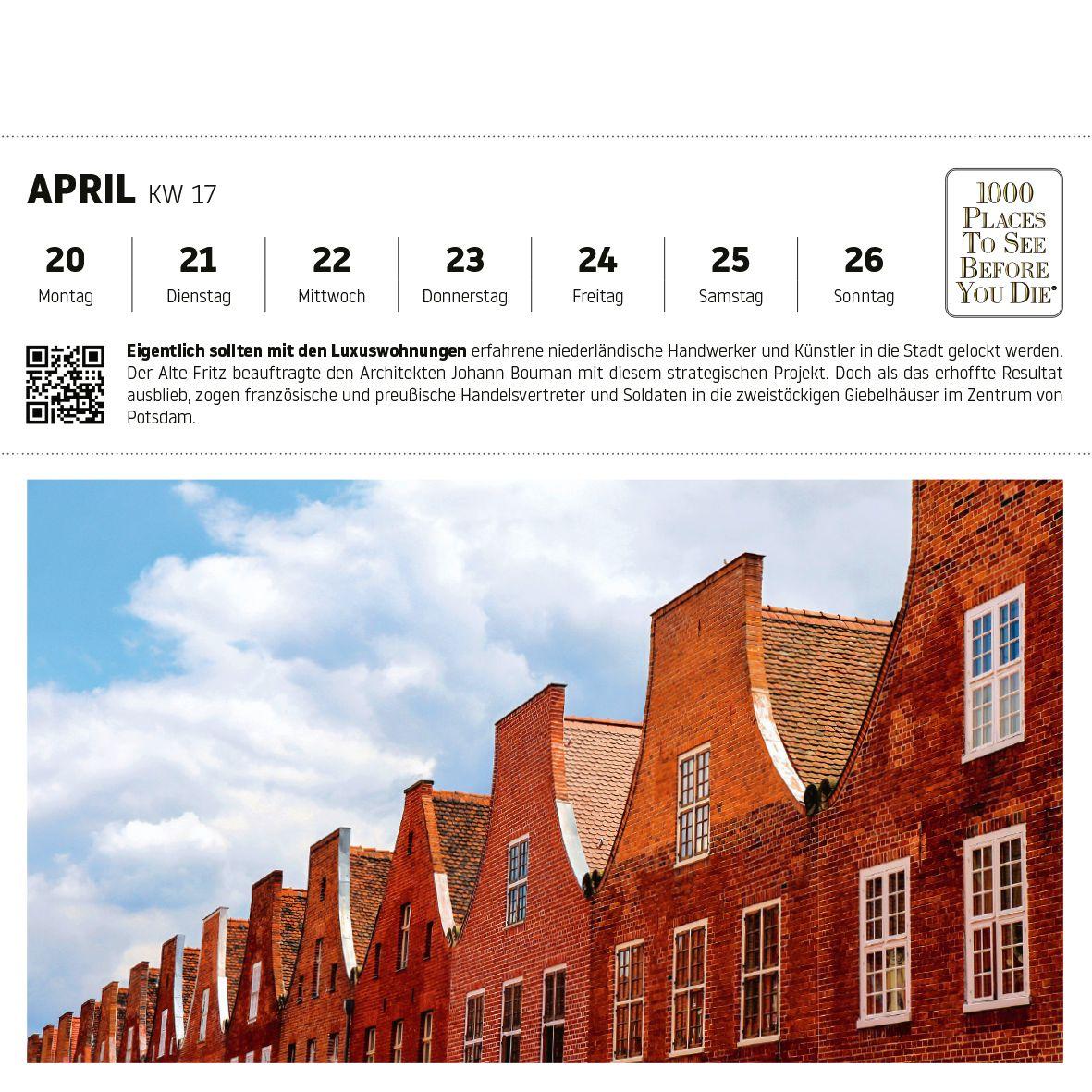 Beispielinhalt (Bild) Deutschland Postkartenkalender