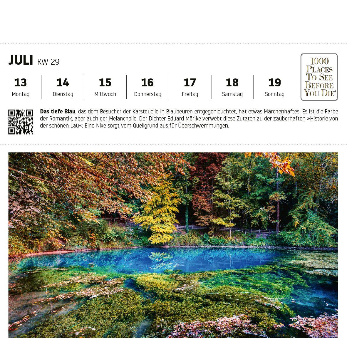 Beispielinhalt (Bild) Deutschland Postkartenkalender