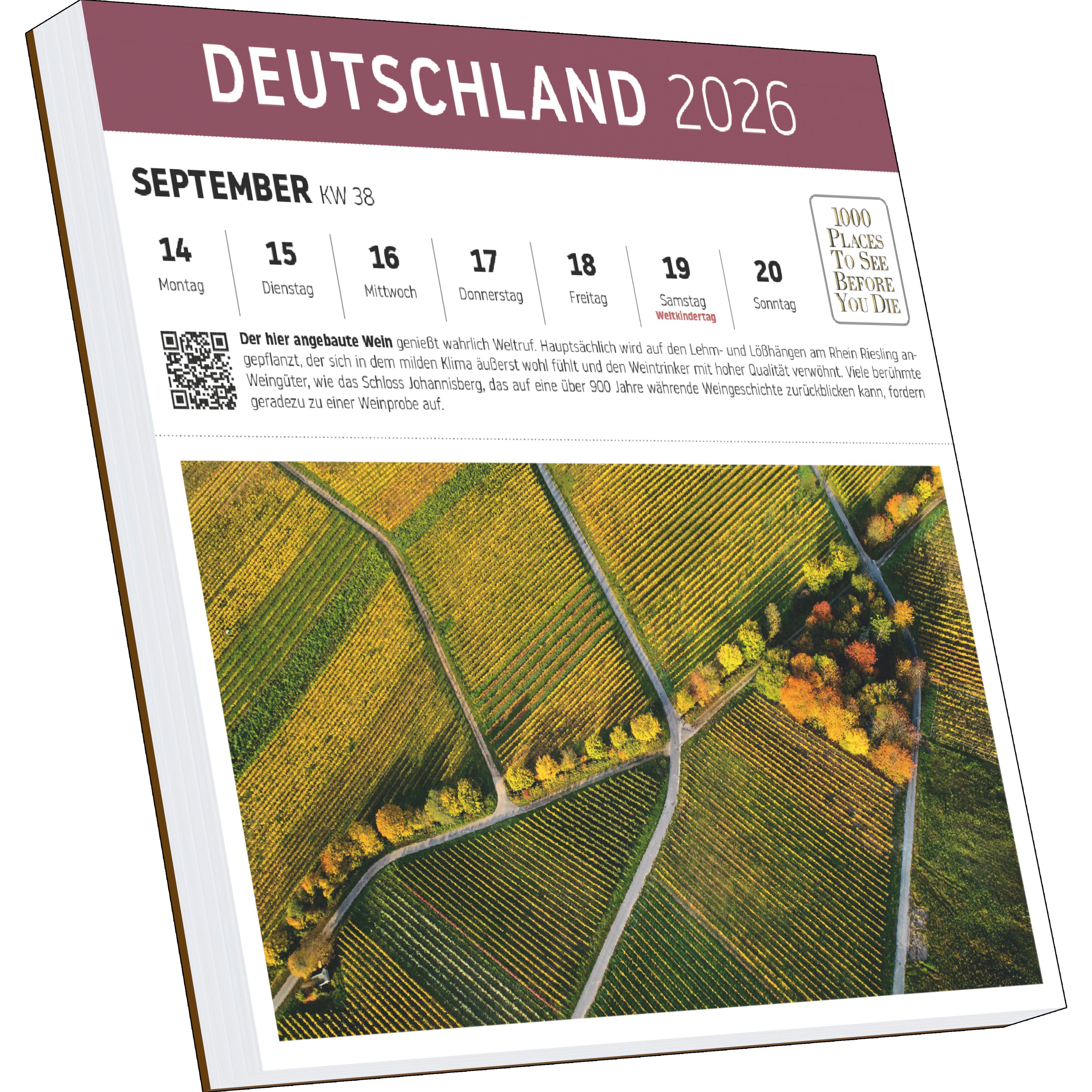 Beispielinhalt (Bild) Deutschland Postkartenkalender
