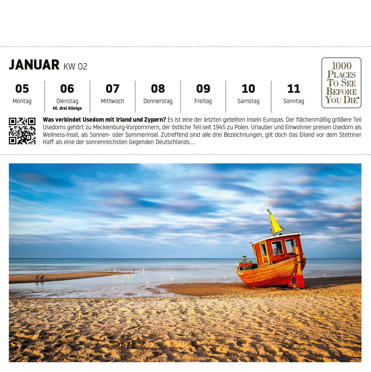 Beispielinhalt (Bild) Ostsee Postkartenkalender