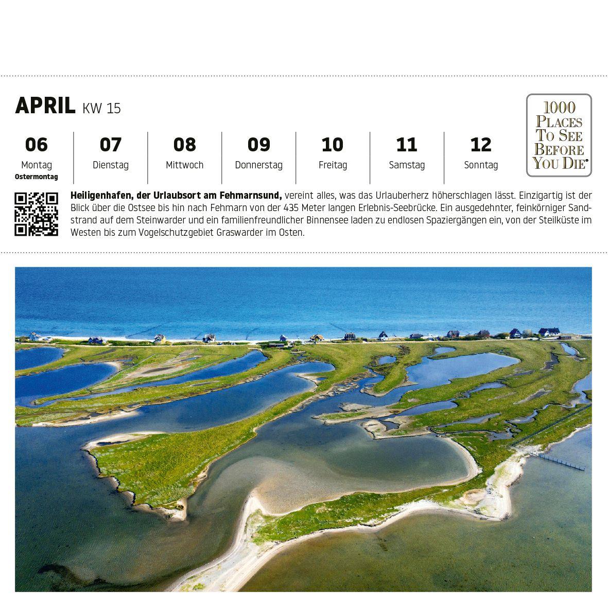 Beispielinhalt (Bild) Ostsee Postkartenkalender