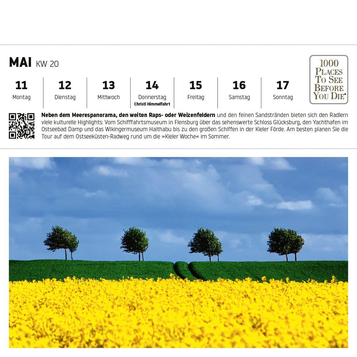 Beispielinhalt (Bild) Ostsee Postkartenkalender