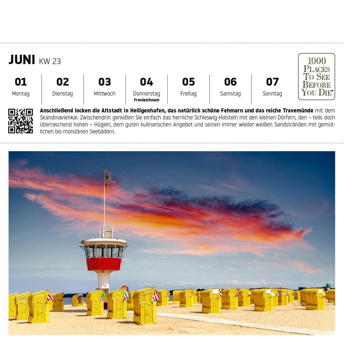 Beispielinhalt (Bild) Ostsee Postkartenkalender
