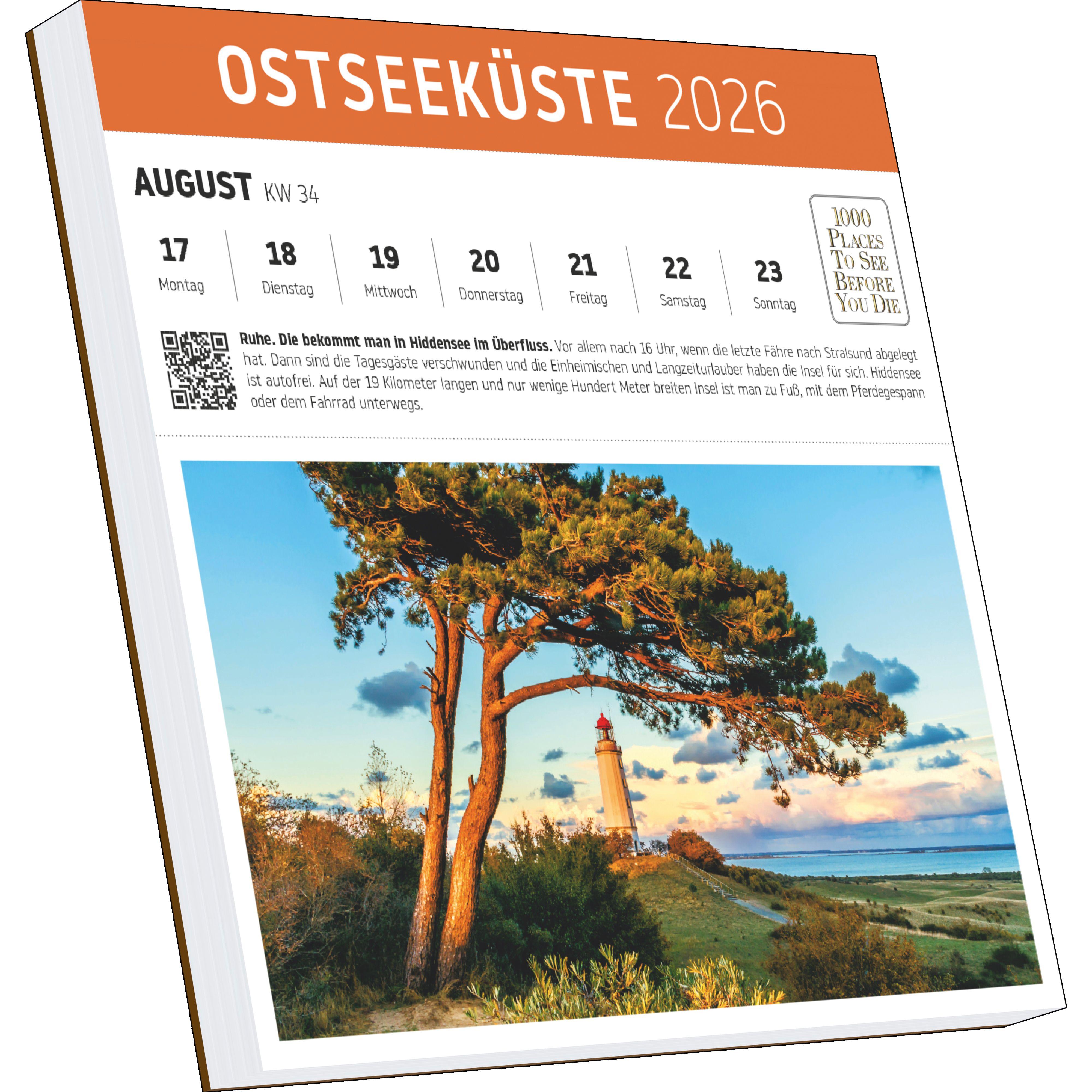 Beispielinhalt (Bild) Ostsee Postkartenkalender