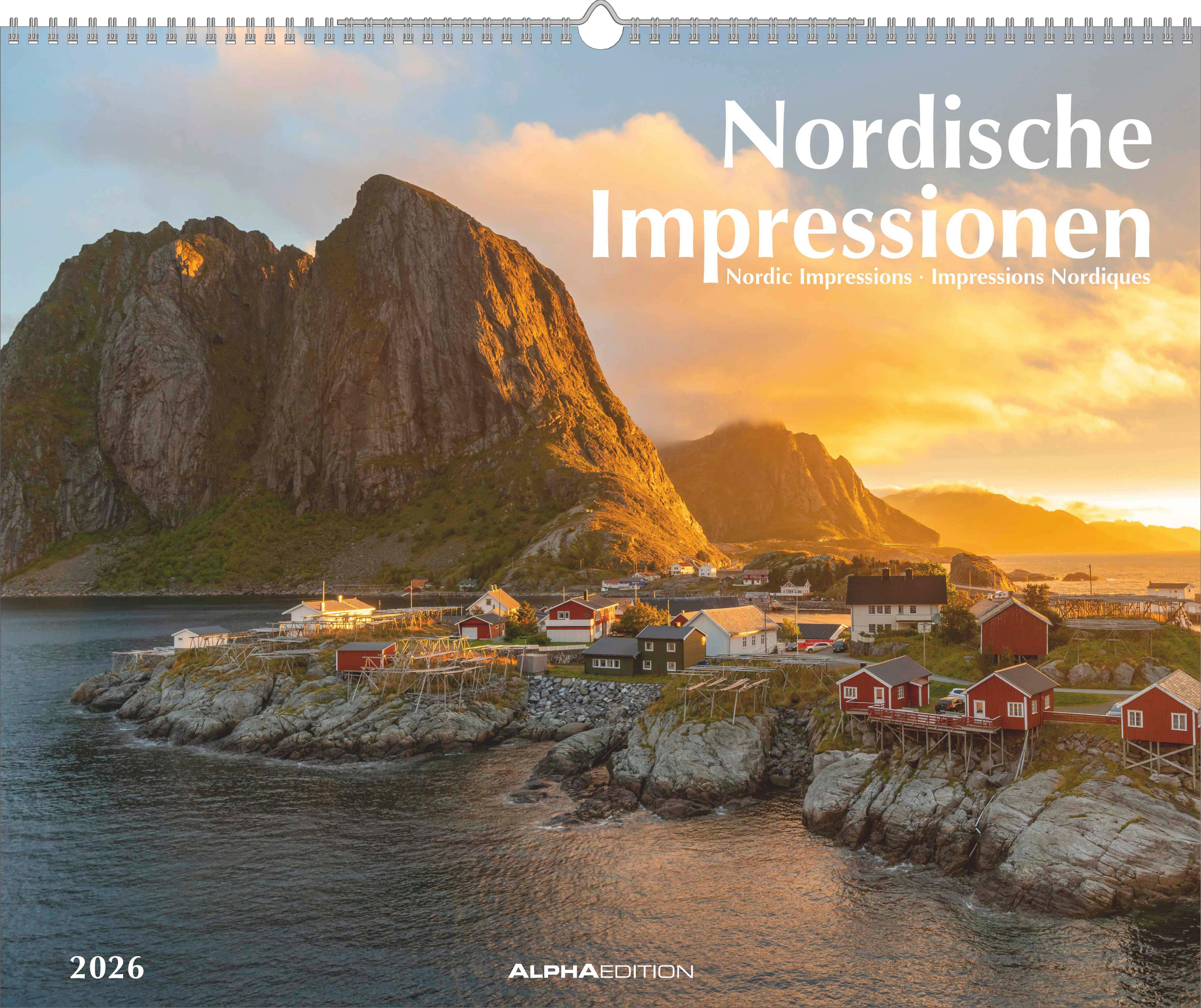 Vorderes Coverbild ALPHA EDITION - Nordische Impressionen 2026 - 52 x 42,5 cm